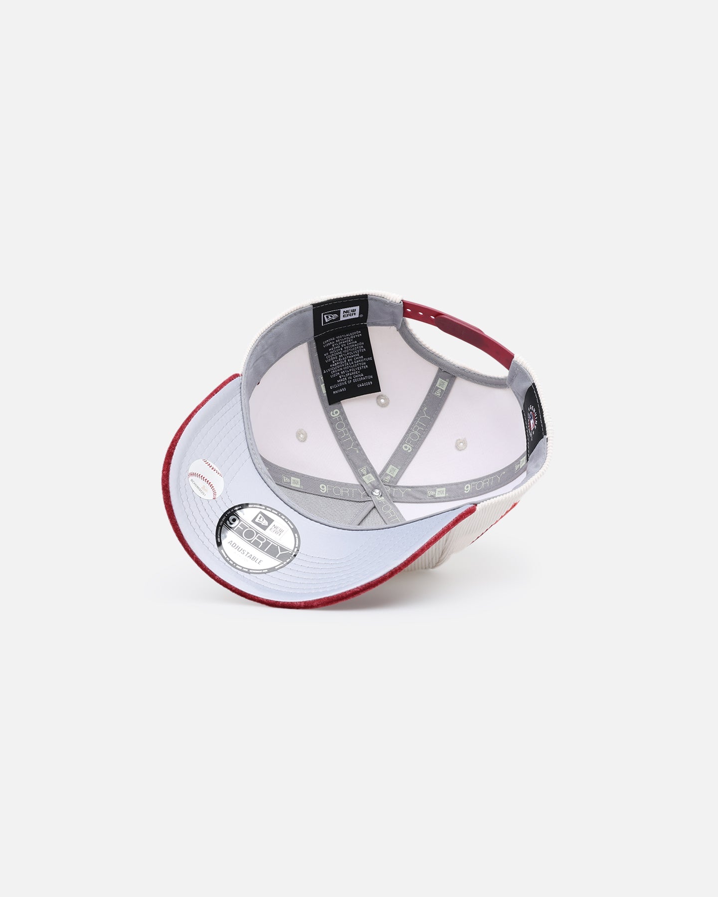 New Era Chicago White Sox 'Premium Corduroy Velvet' 9FORTY A-Frame Snapback Chrome White/Cardinal