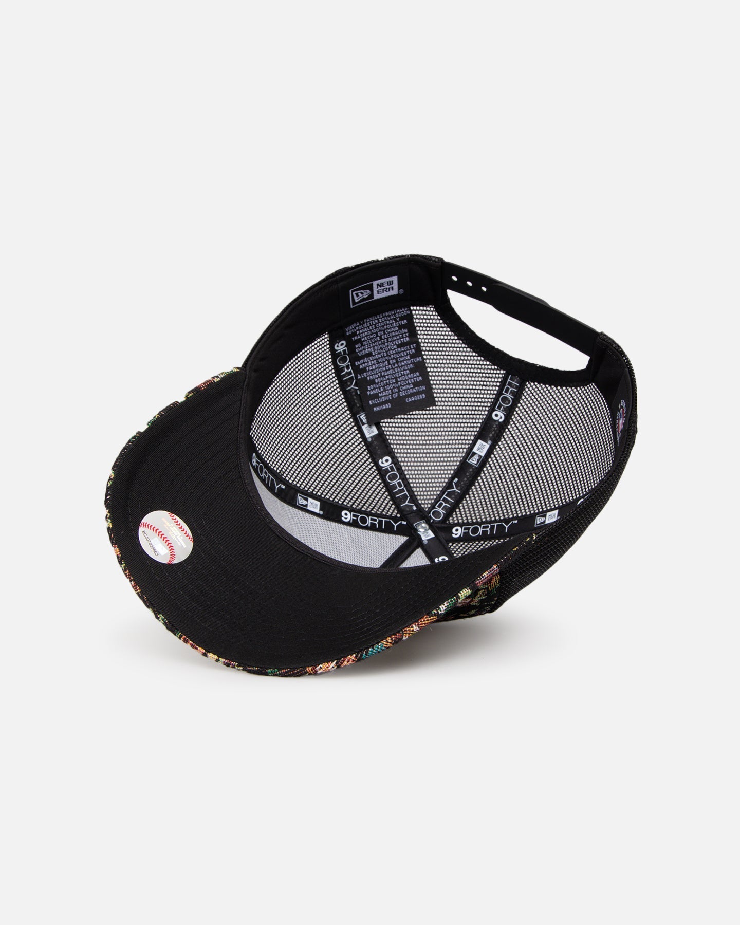 New Era San Diego Padres 'Black Floral Tapestry' 9FORTY A-Frame Trucker Snapback Tapestry