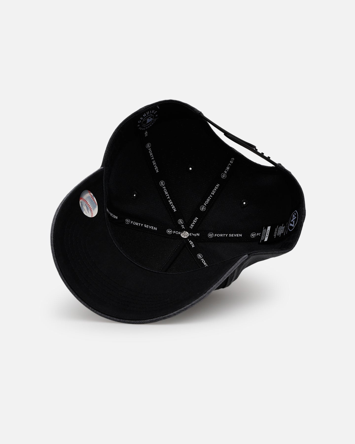 47 Brand Chicago White Sox 'Washed Black' Offside DT Snapback Washed Black