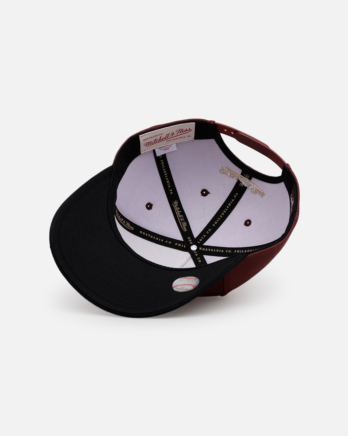Mitchell & Ness Los Angeles Dodgers 'Vintage Burgundy' Pro Pinch Snapback Burgundy
