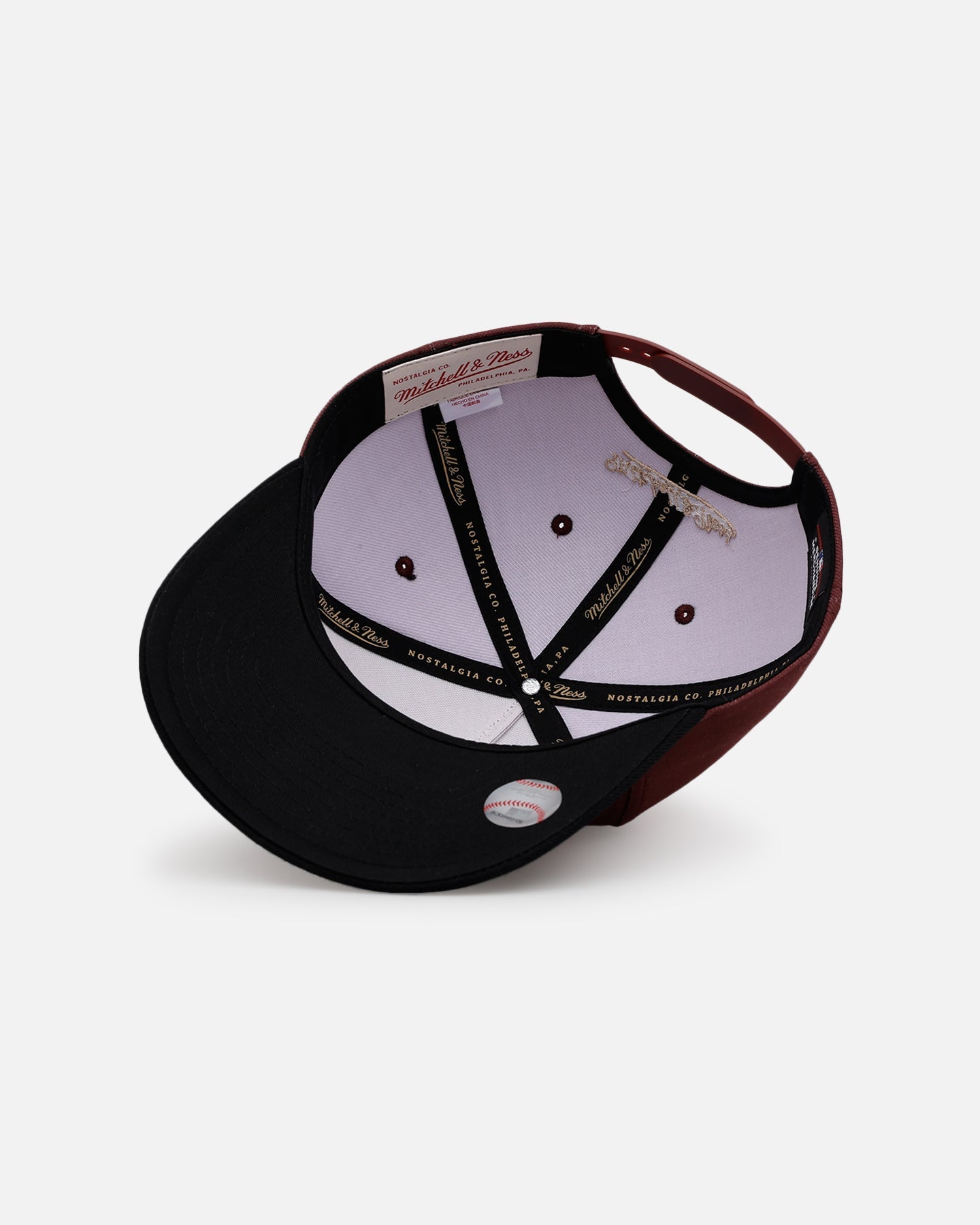 Mitchell & Ness New York Yankees 'Vintage Burgundy' Pro Pinch Snapback Burgundy