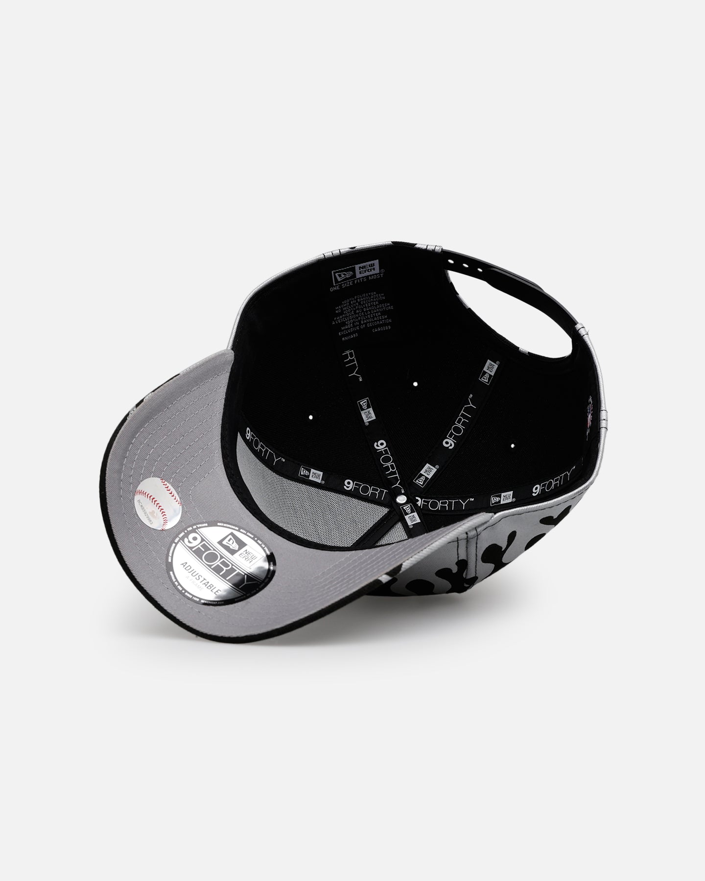 New Era Boston Red Sox 'Metallic Flames' 9FORTY A-Frame Snapback Black/Silver
