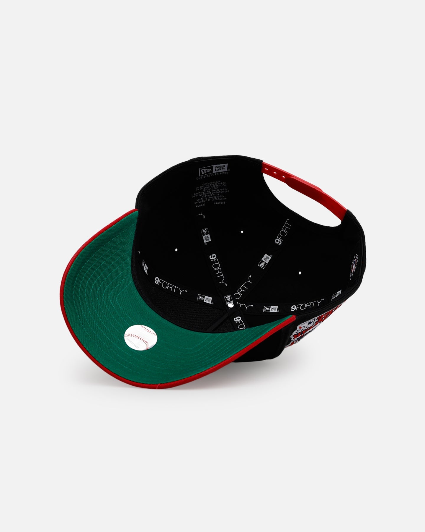 New Era Atlanta Braves 'Pigment Dye Two Tone' 9FORTY A-Frame Snapback Black/Official Team Color