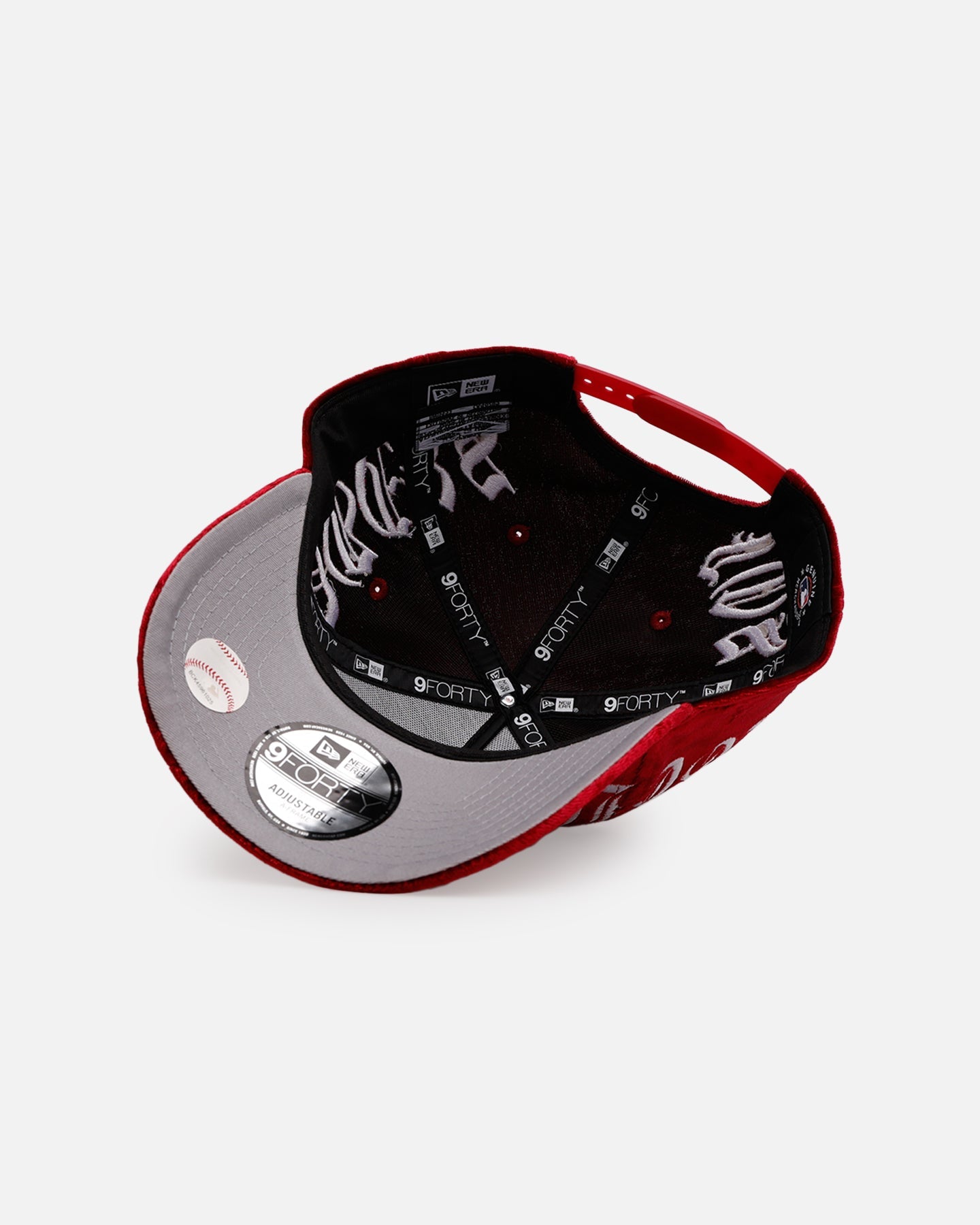 New Era Los Angeles Dodgers 'Crushed Velvet Dreams' 9FORTY A-Frame Snapback Maroon