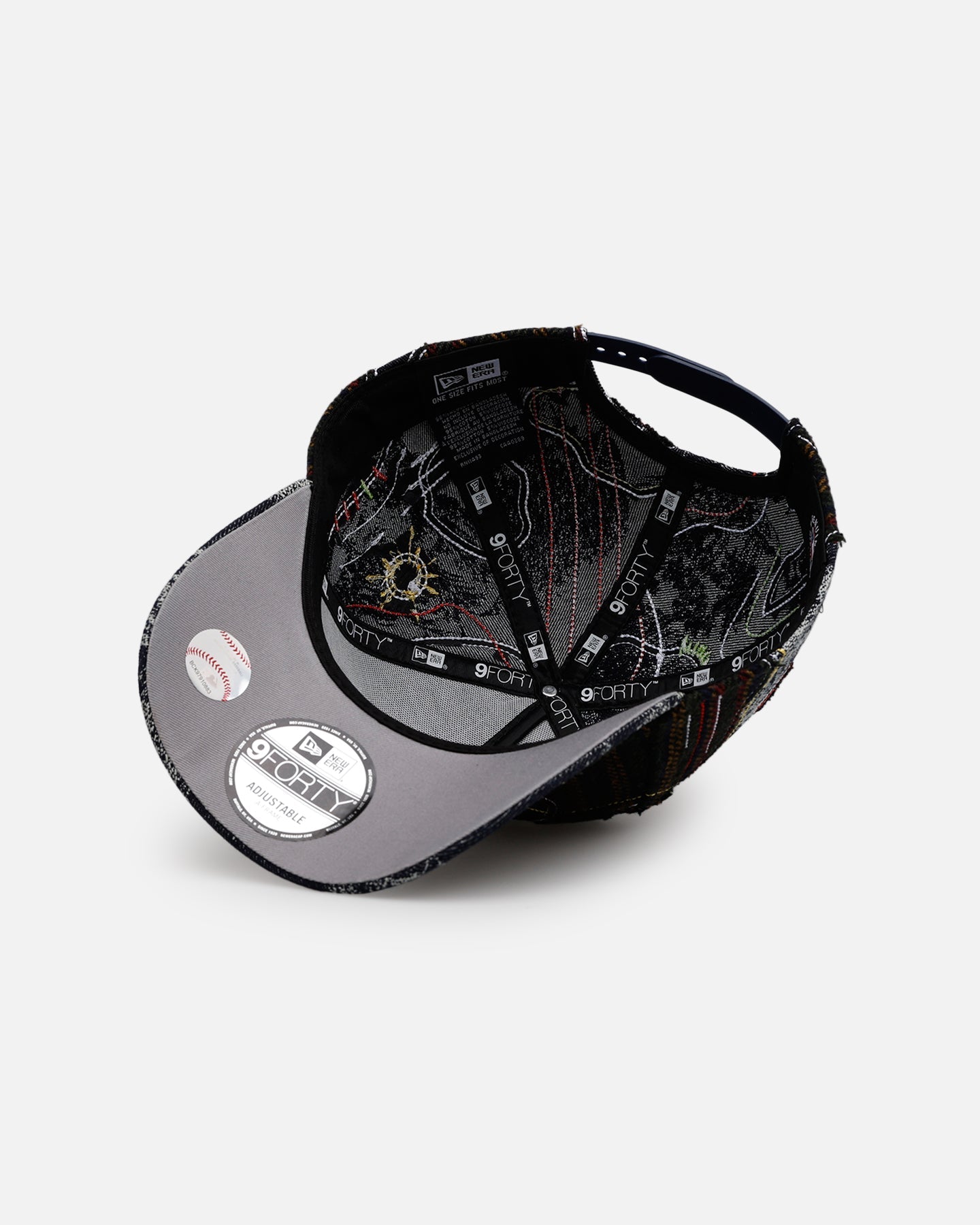 New Era New York Yankees 'Running Stitch' 9FORTY A-Frame Snapback Multi