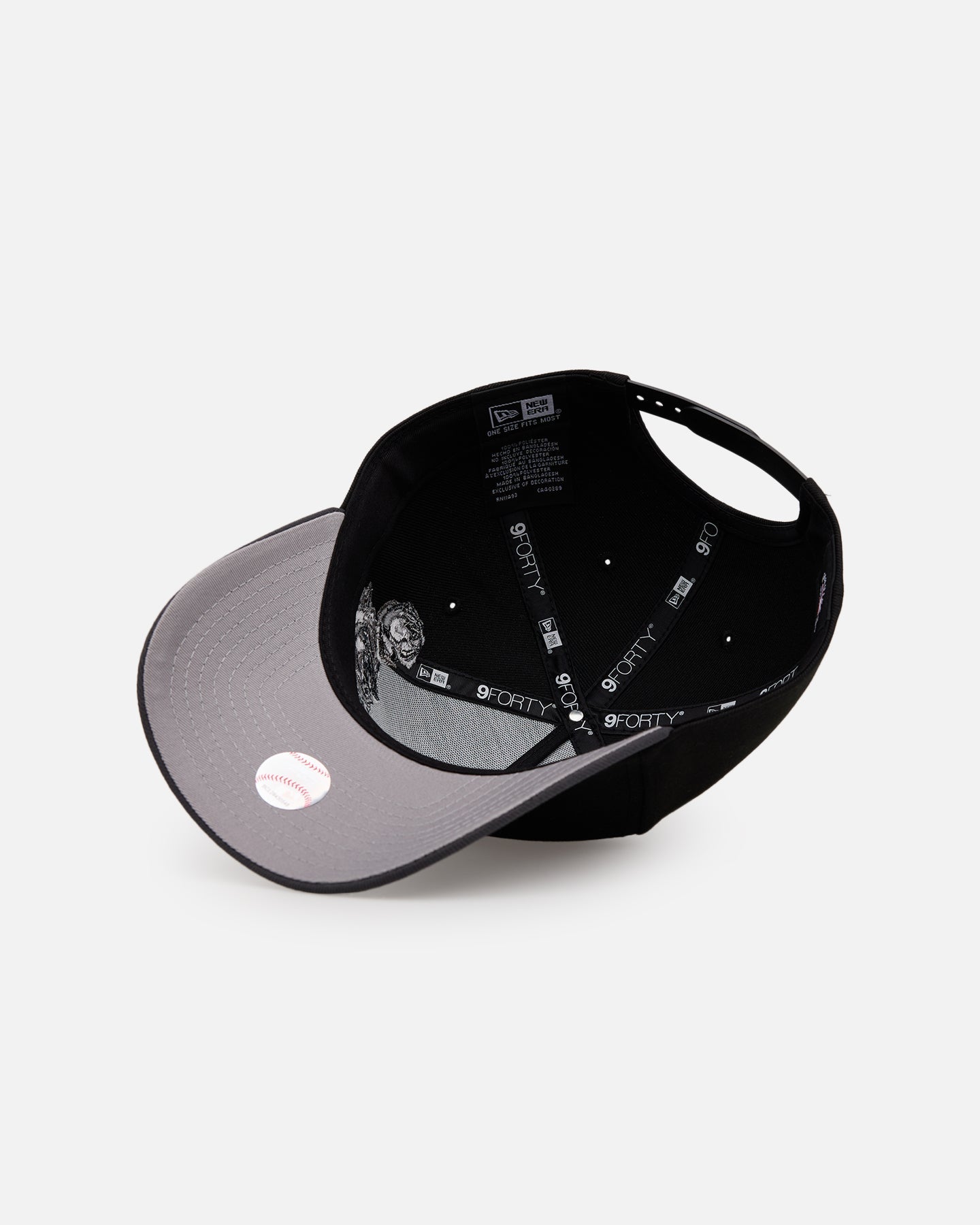 New Era New York Mets 'Stealth Roses' 9FORTY A-Frame Snapback Black