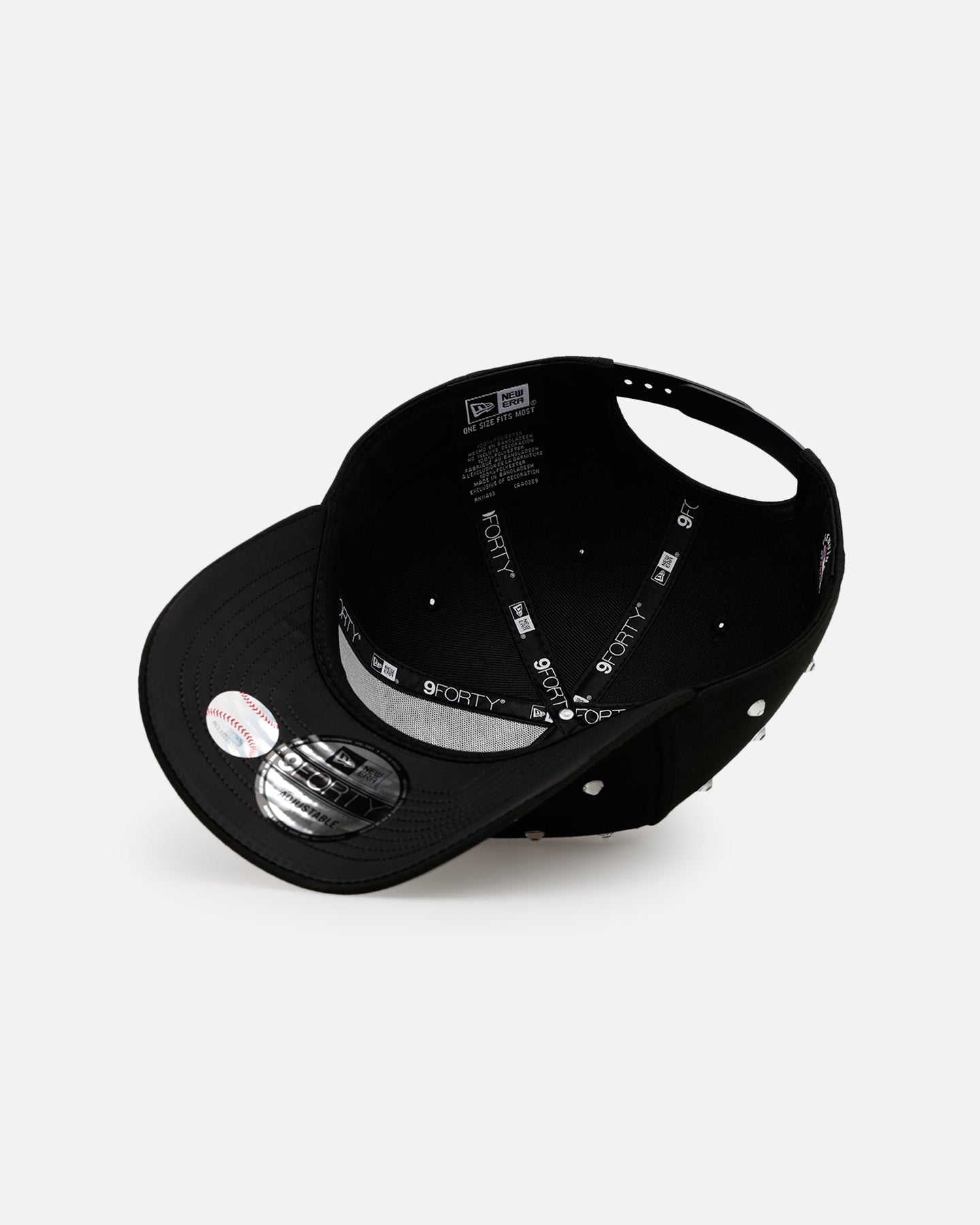 New Era Detroit Tigers 'Black Satin Hearts' 9FORTY A-Frame Snapback Black
