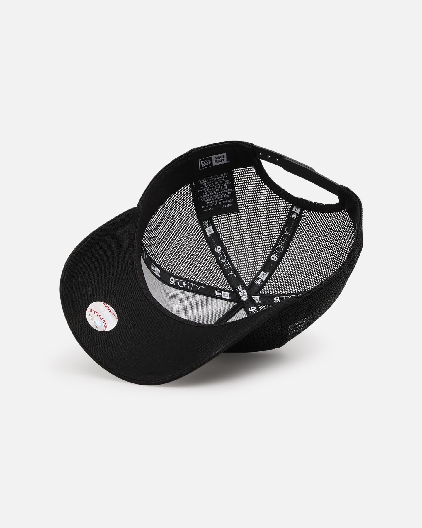 New Era Los Angeles Dodgers 'Black All Over Mesh' 9FORTY A-Frame Trucker Snapback Black Rigid/Black