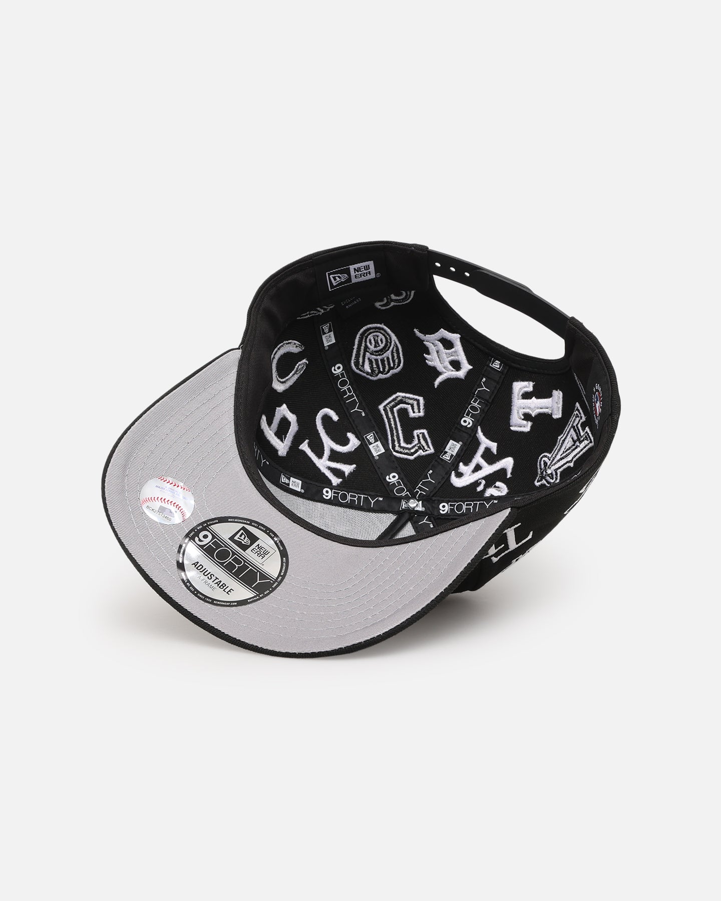 New Era MLB 'All Over Leagues' 9FORTY A-Frame Snapback Black