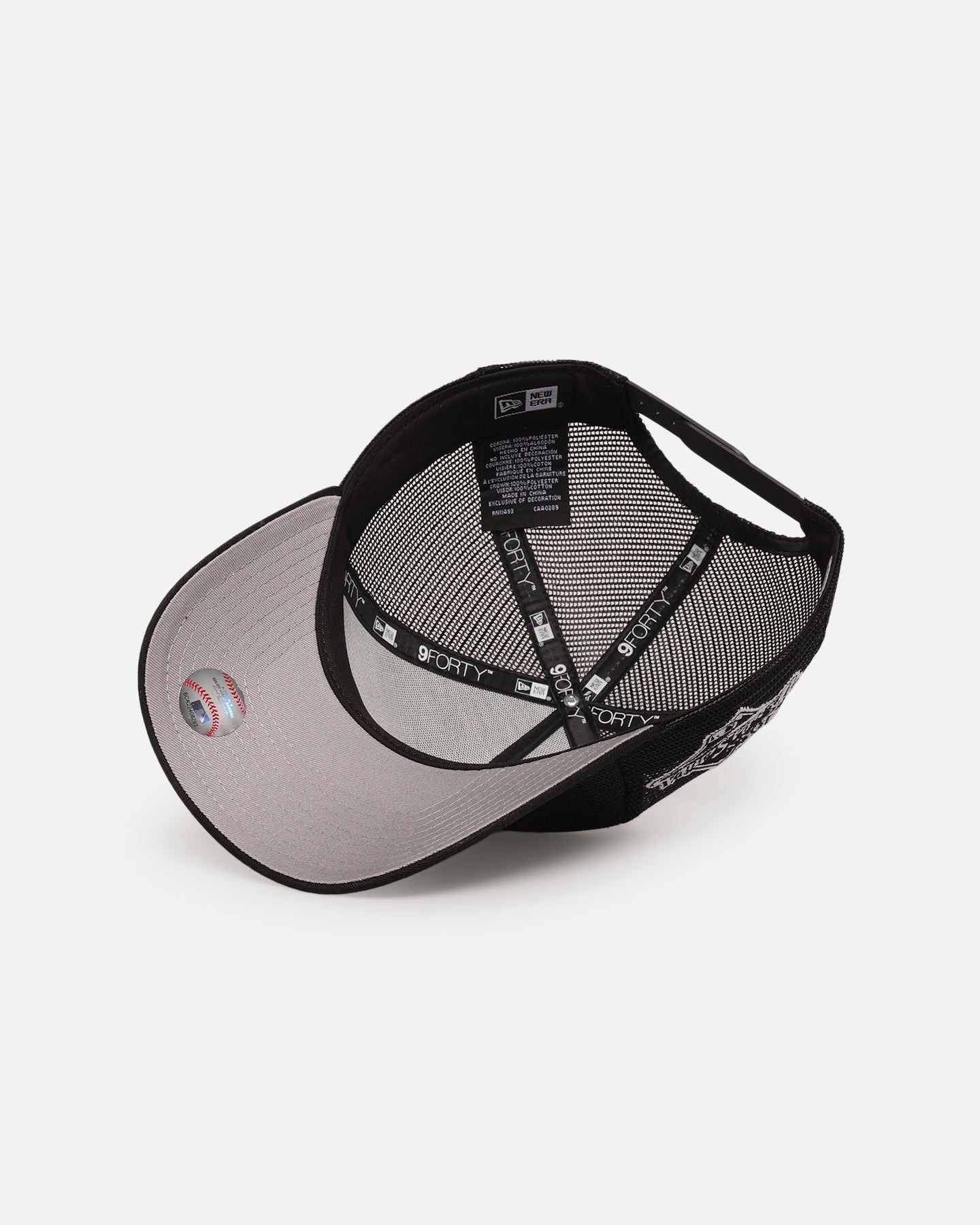 New Era Los Angeles Dodgers 'Polychromatic Mesh' 9FORTY A-Frame Snapback Black/White