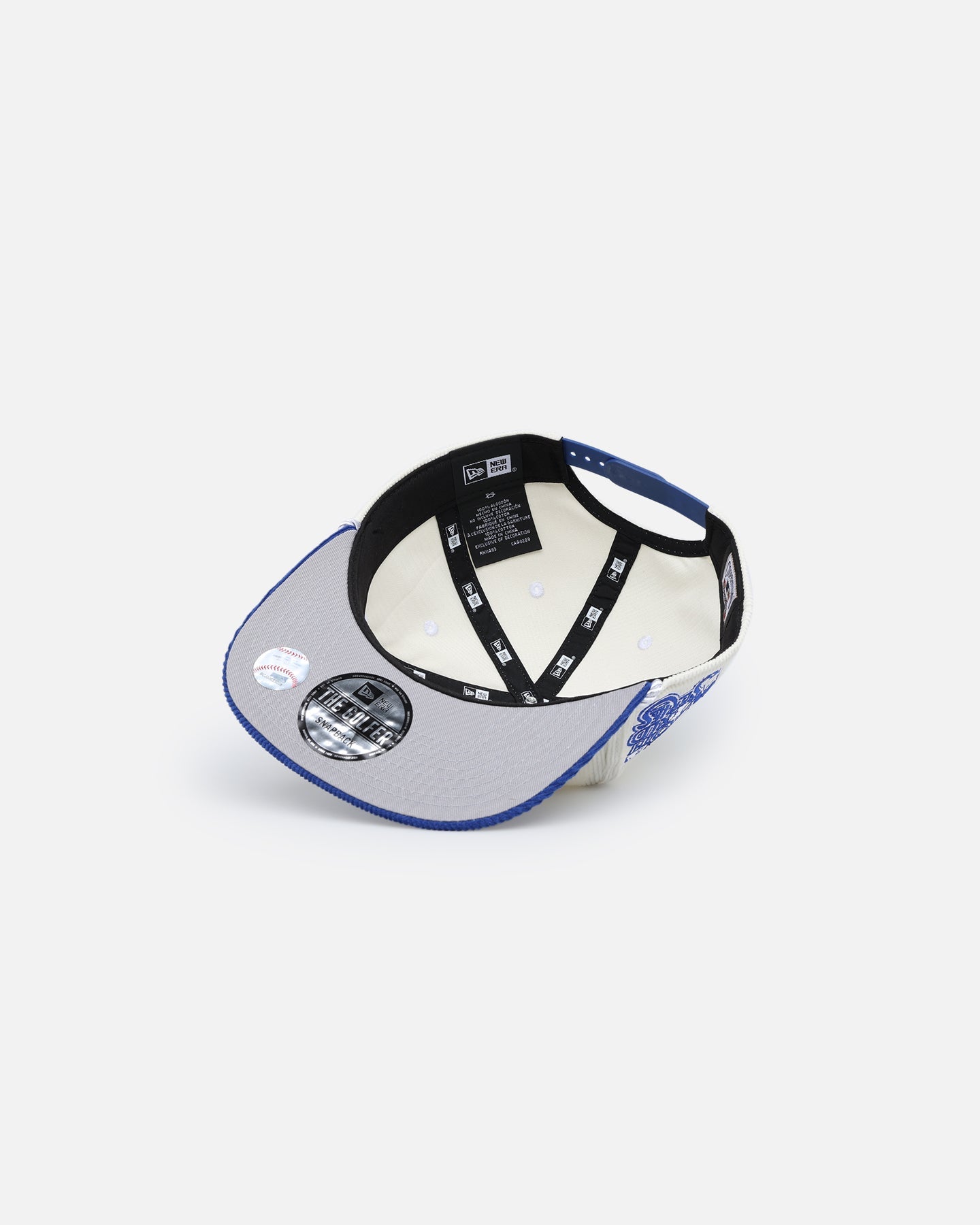 New Era Los Angeles Dodgers '2-Tone Corduroy' Golfer Snapback Chrome/Royal