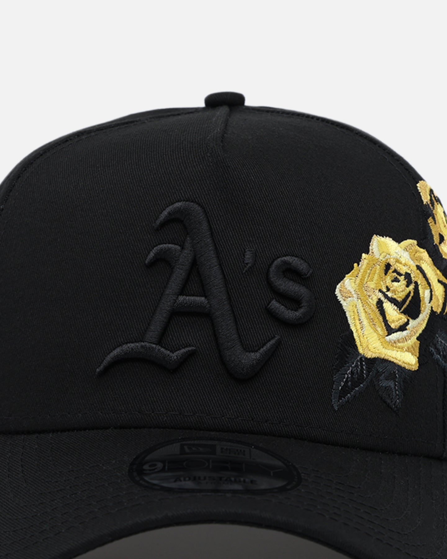 New Era Oakland Athletics 'Gold Rose' 9FORTY A-Frame Snapback Black/Gold