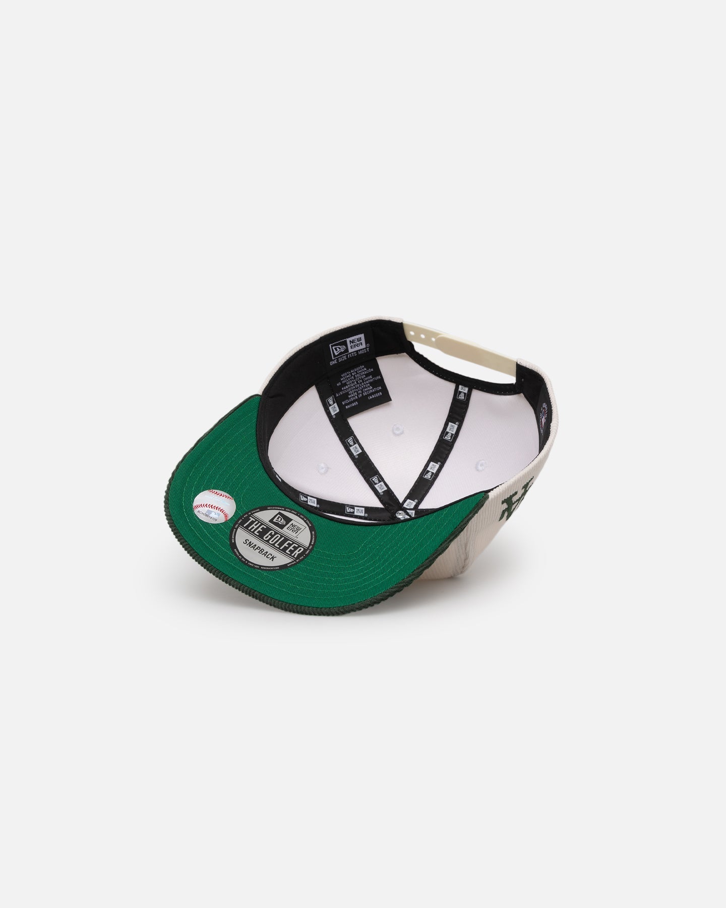 New Era Los Angeles Dodgers 'Currency Corduroy' Golfer Pre-Curved Snapback Chrome White