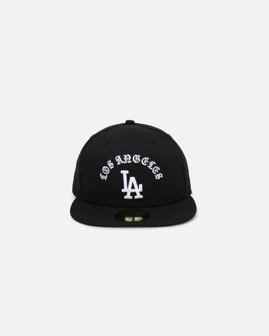 New Era Los Angeles Dodgers 'Gothic Arch' 59FIFTY Fitted Black/White