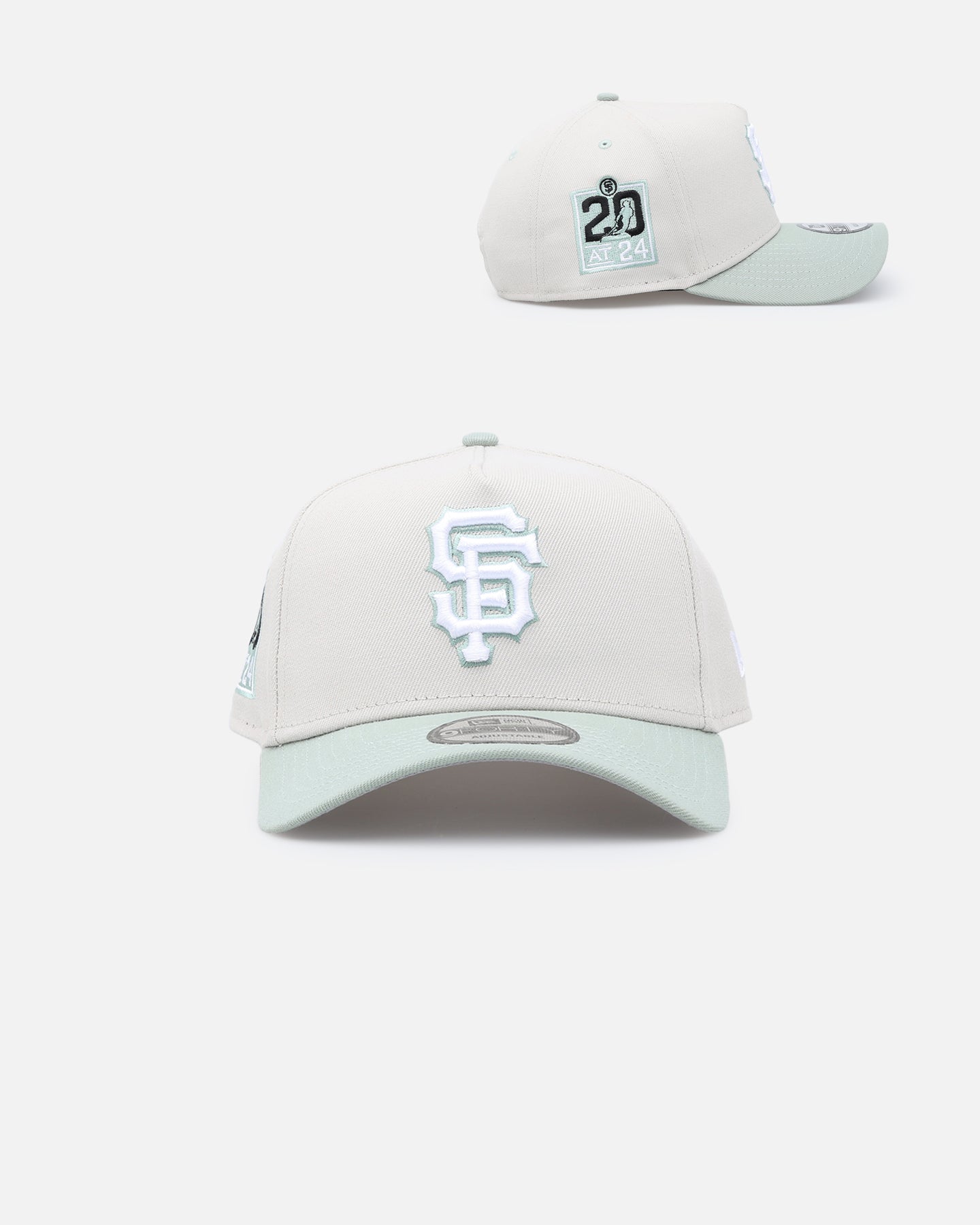 New Era San Francisco Giants 'Sea Glass' 9FORTY A-Frame Snapback Stone/Green