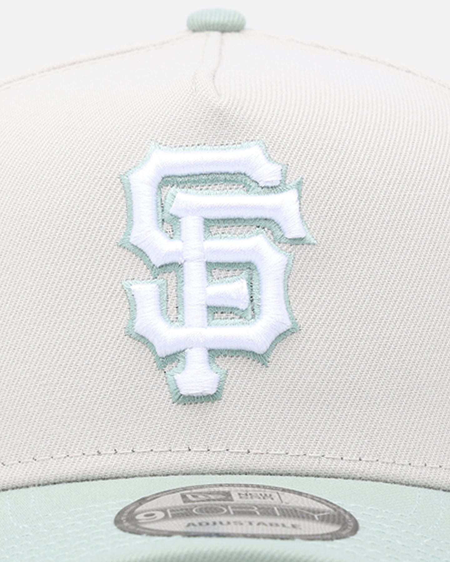 New Era San Francisco Giants 'Sea Glass' 9FORTY A-Frame Snapback Stone/Green
