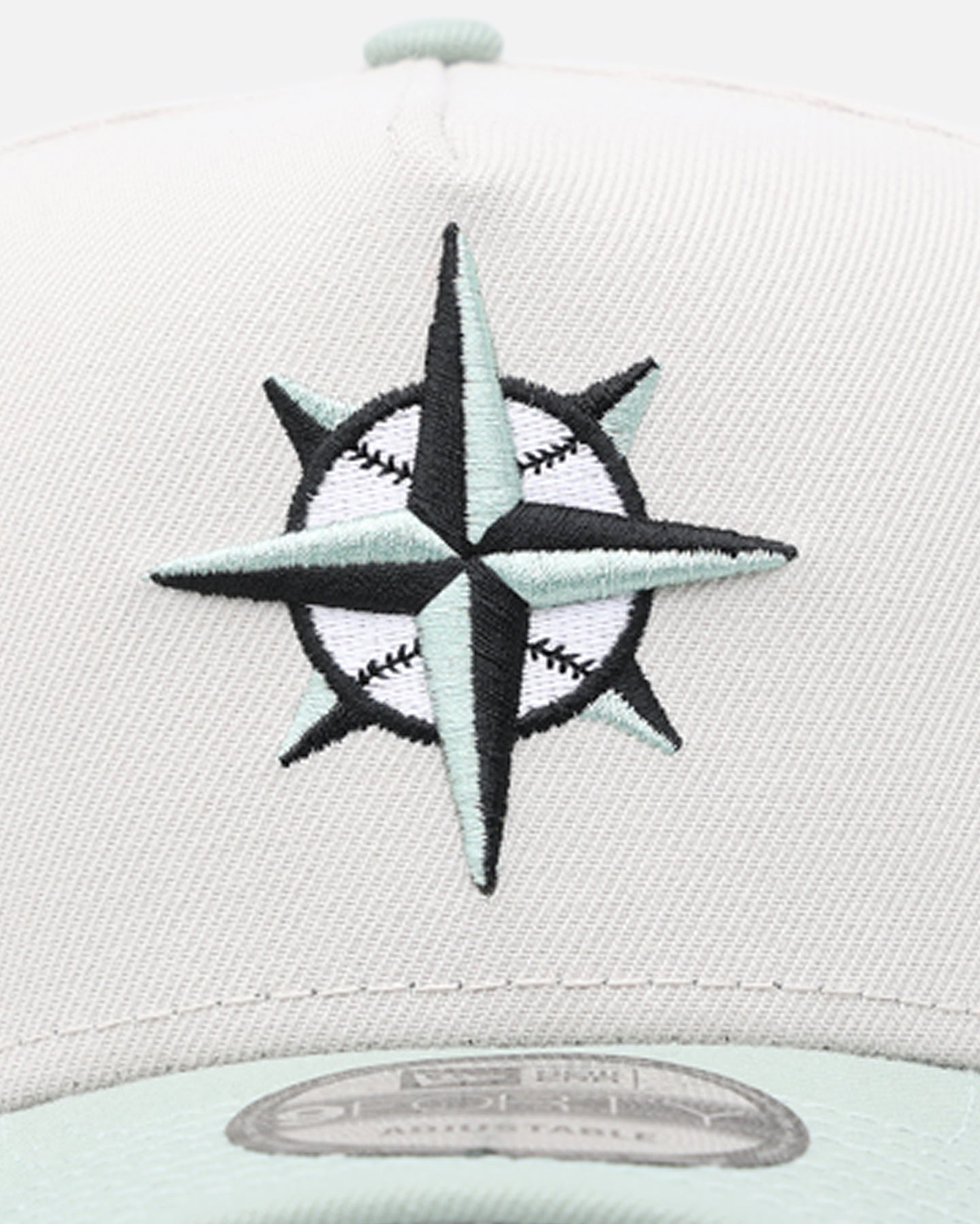 New Era Seattle Mariners 'Sea Glass' 9FORTY A-Frame Snapback Stone/Green