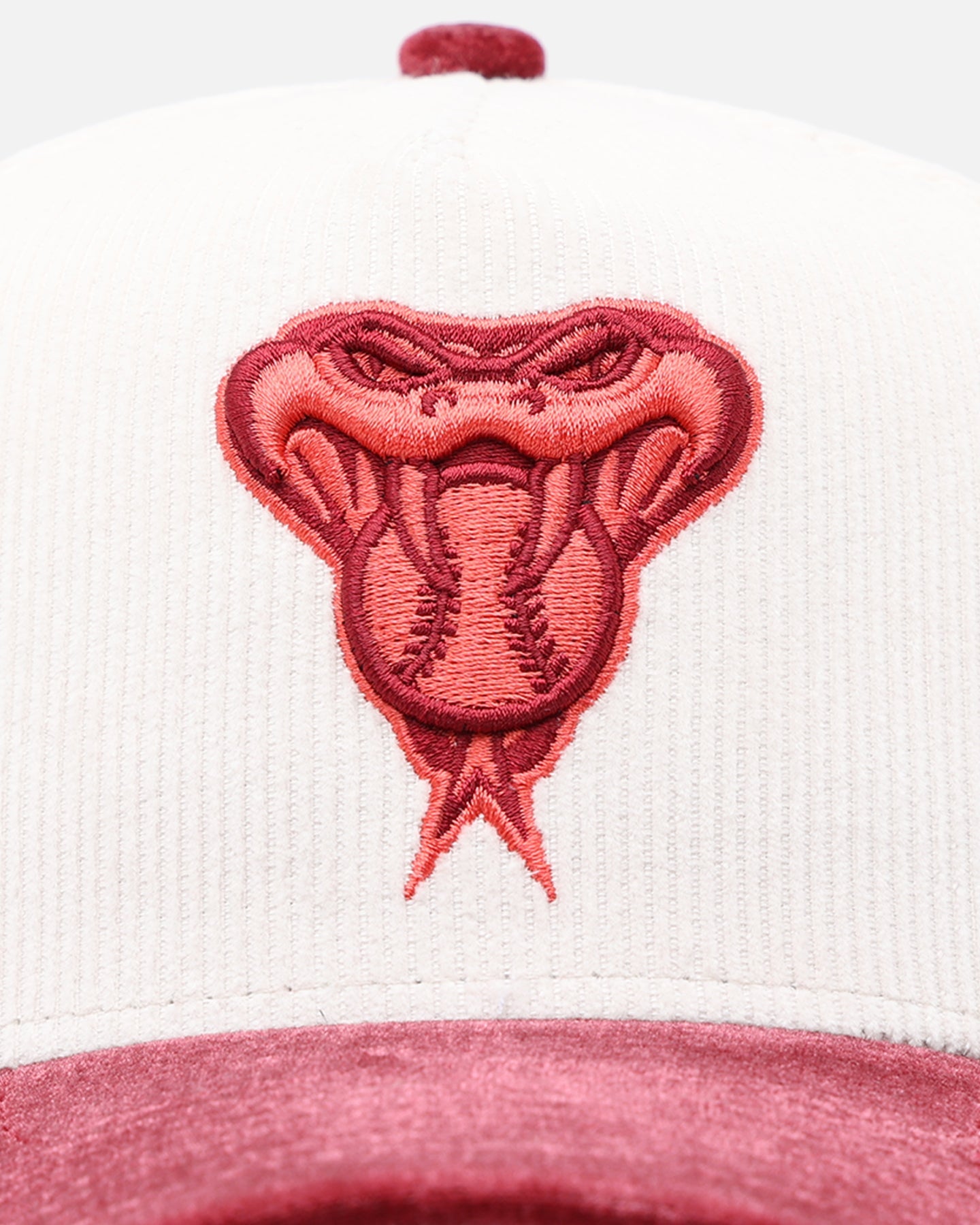 New Era Arizona Diamondbacks 'Premium Corduroy Velvet' 9FORTY A-Frame Snapback Chrome White/Cardinal