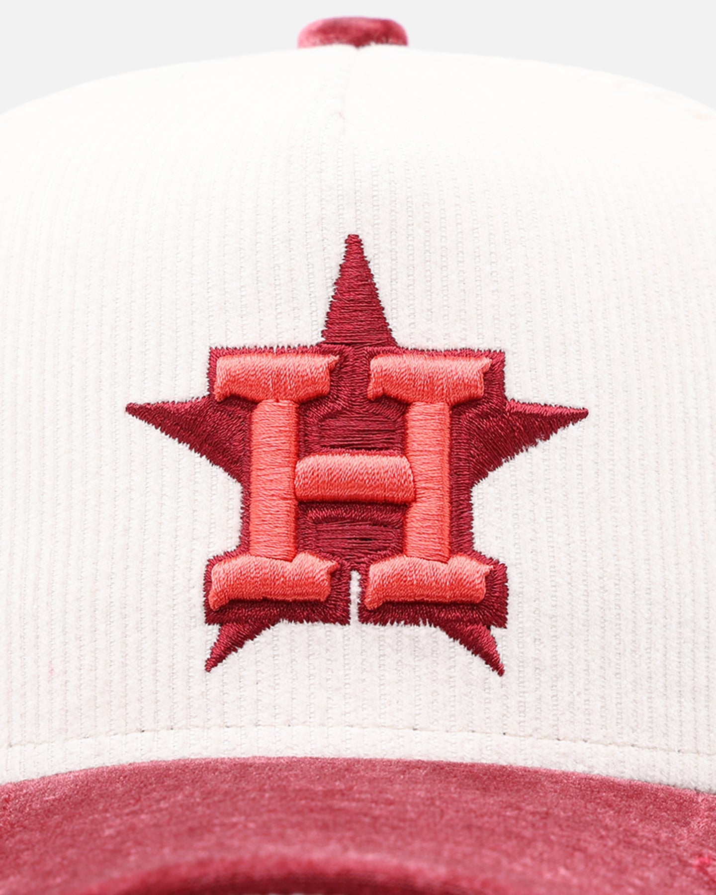New Era Houston Astros 'Premium Corduroy Velvet' 9FORTY A-Frame Snapback Chrome White/Cardinal