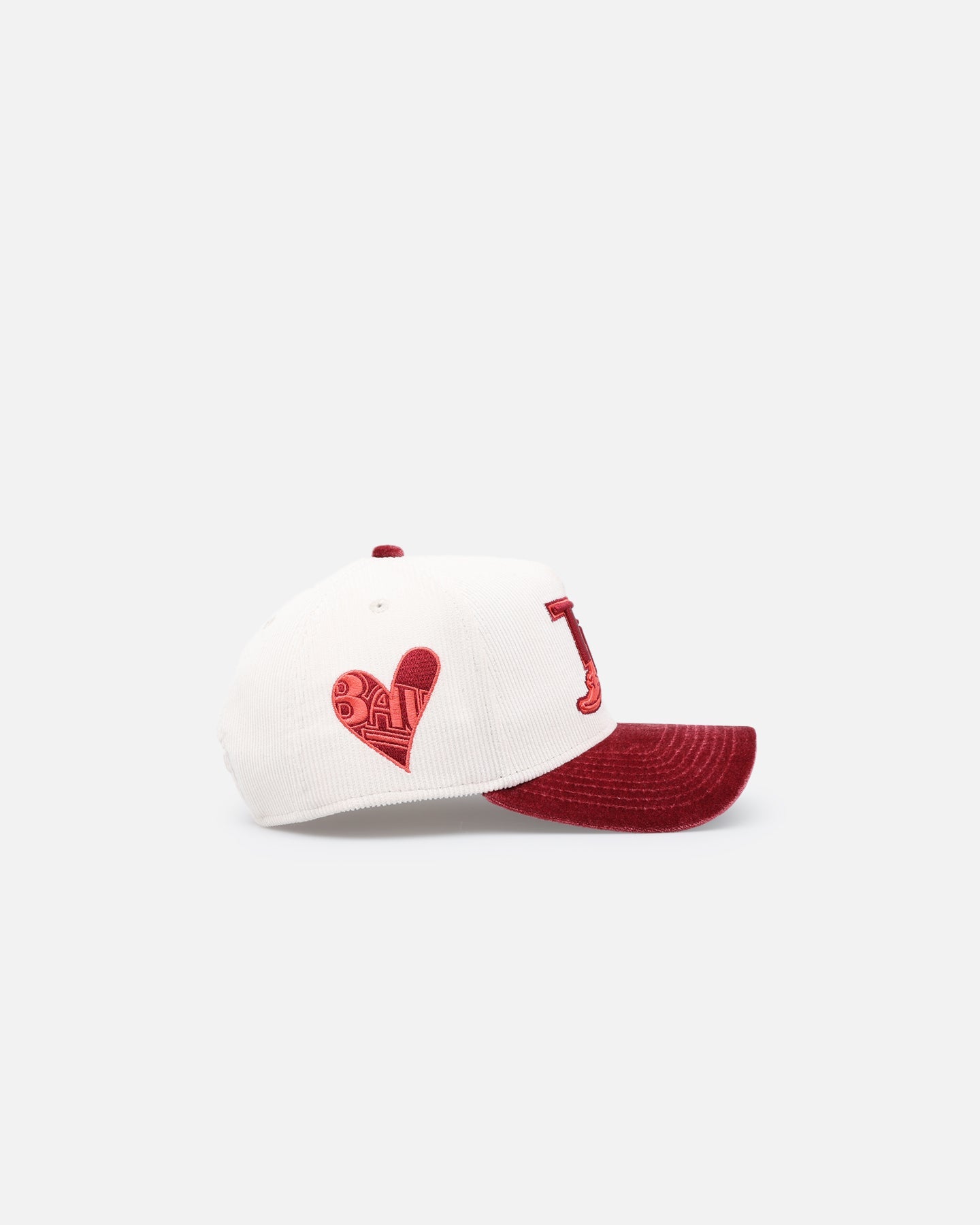 New Era Tampa Bay Rays 'Premium Corduroy Velvet' 9FORTY A-Frame Snapback Chrome White/Cardinal