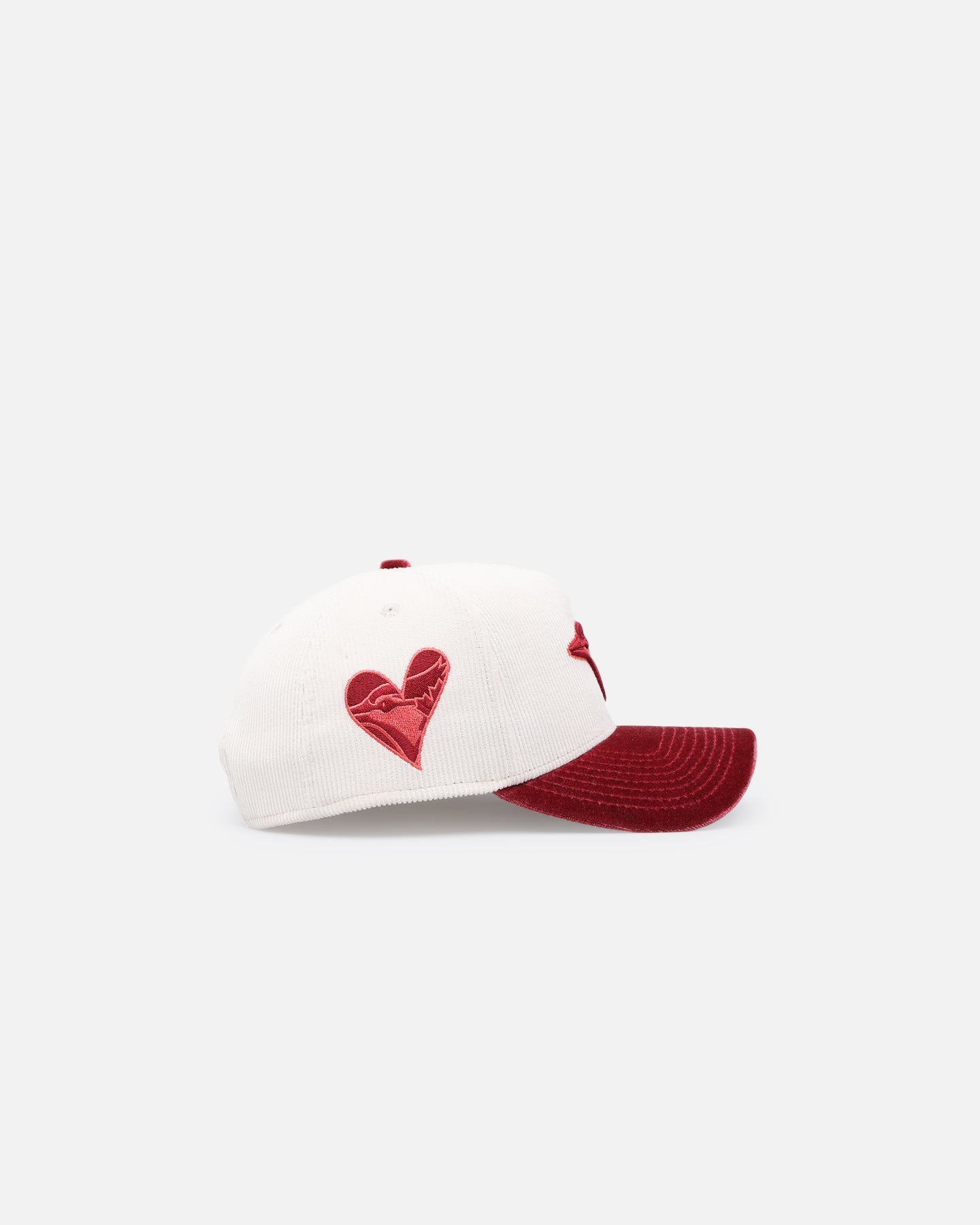 New Era Toronto Blue Jays 'Premium Corduroy Velvet' 9FORTY A-Frame Snapback Chrome White/Cardinal