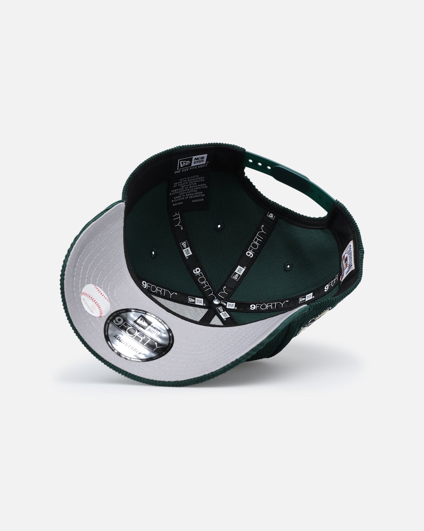 New Era Houston Astros 'Dark Green Cord' 9FORTY A-Frame Snapback Dark Green