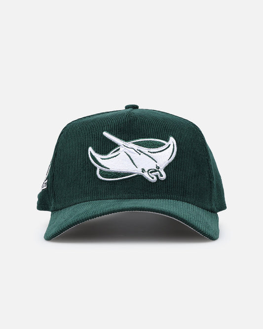 New Era Tampa Bay Devil Rays 'Dark Green Cord' 9FORTY A-Frame Snapback Dark Green