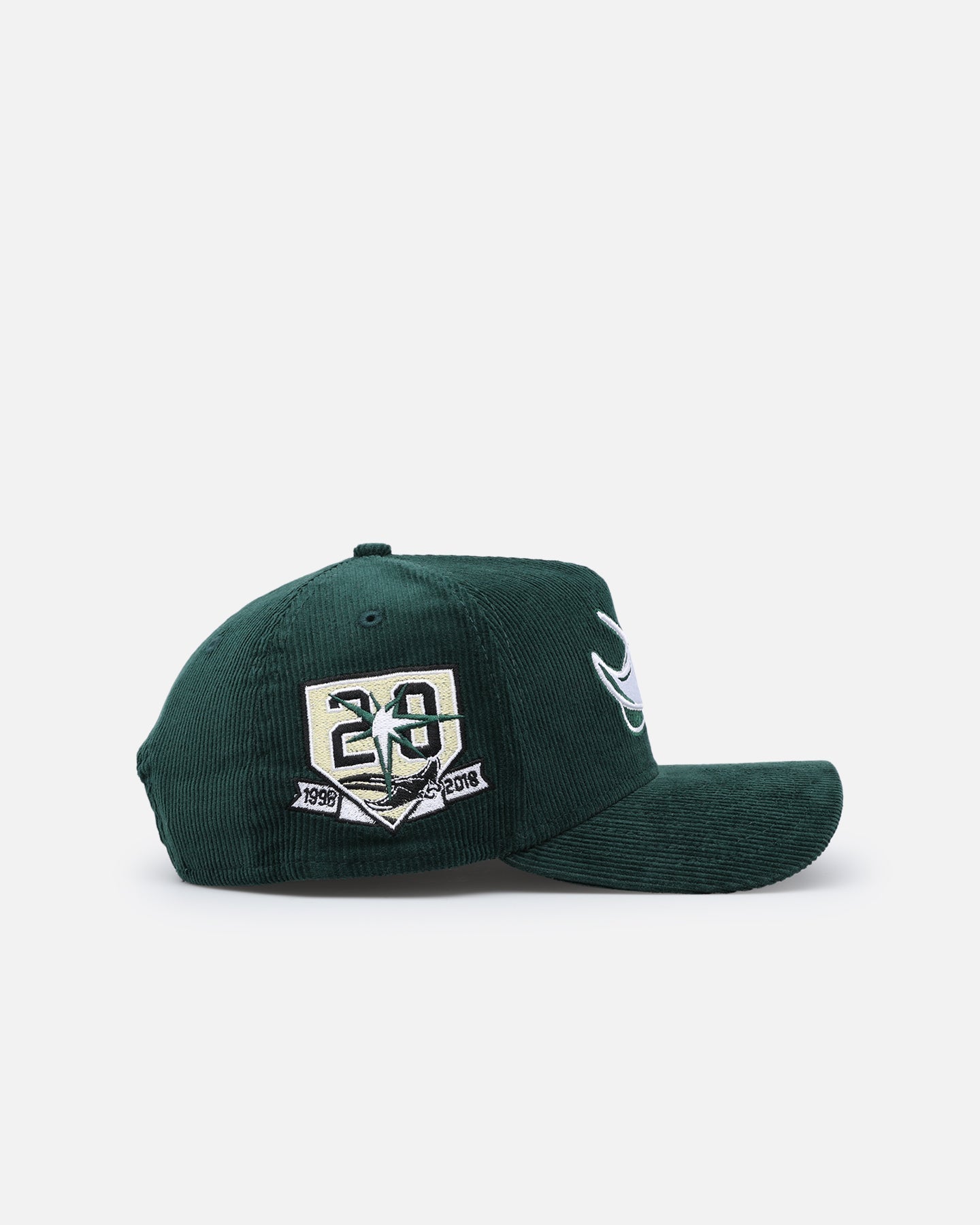 New Era Tampa Bay Devil Rays 'Dark Green Cord' 9FORTY A-Frame Snapback Dark Green