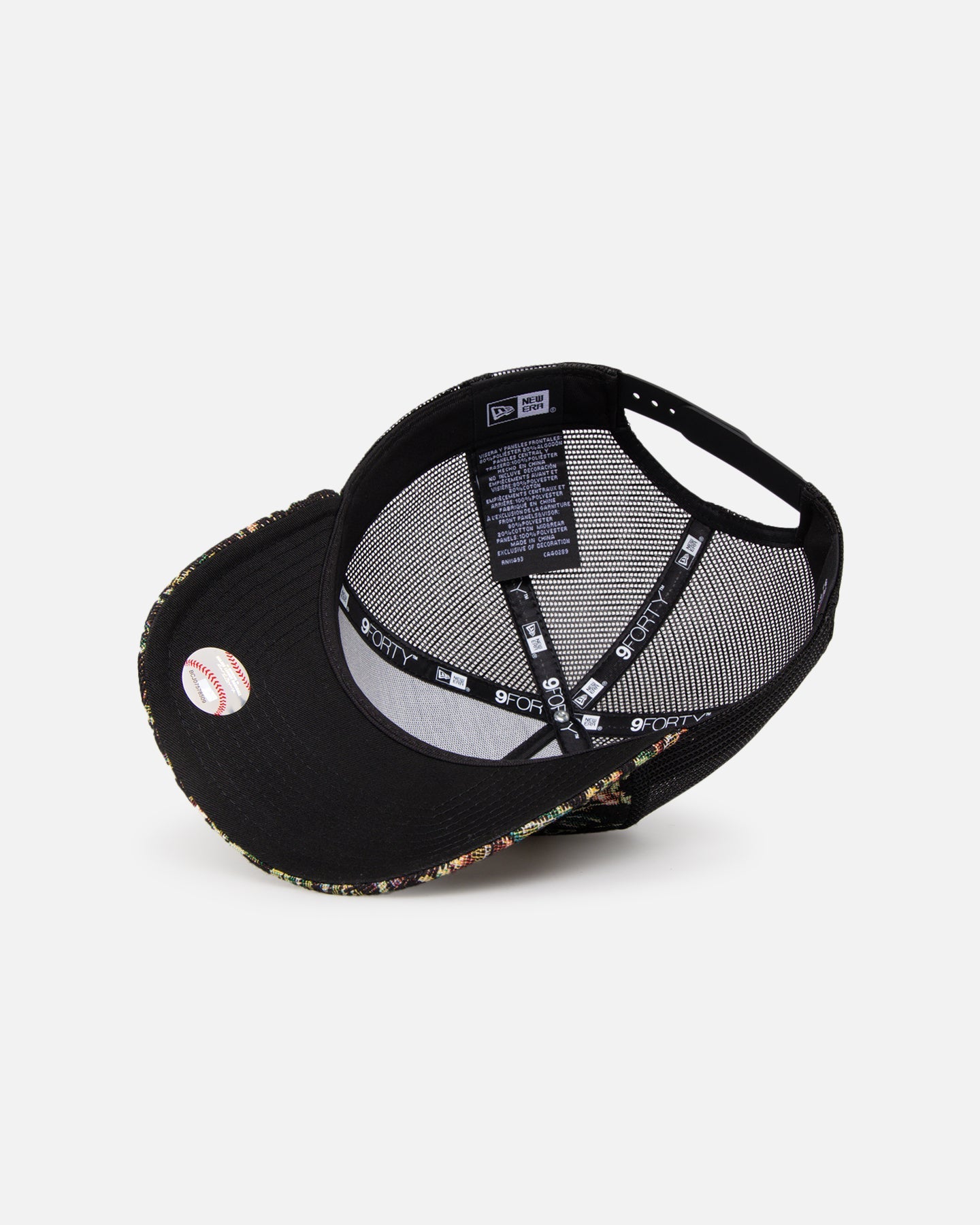 New Era San Francisco Giants 'Black Floral Tapestry' 9FORTY A-Frame Trucker Snapback Tapestry