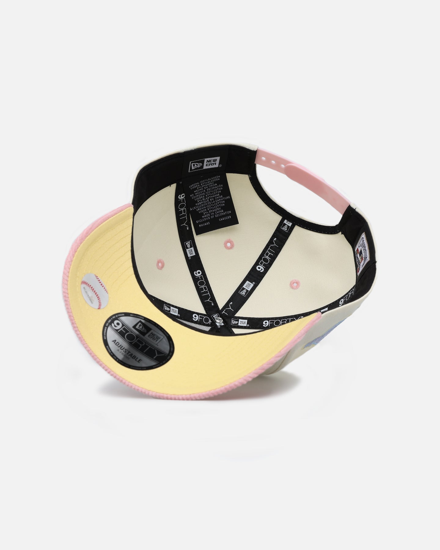 New Era Atlanta Braves 'Easter Corduroy' 9FORTY A-Frame Snapback White/Pink