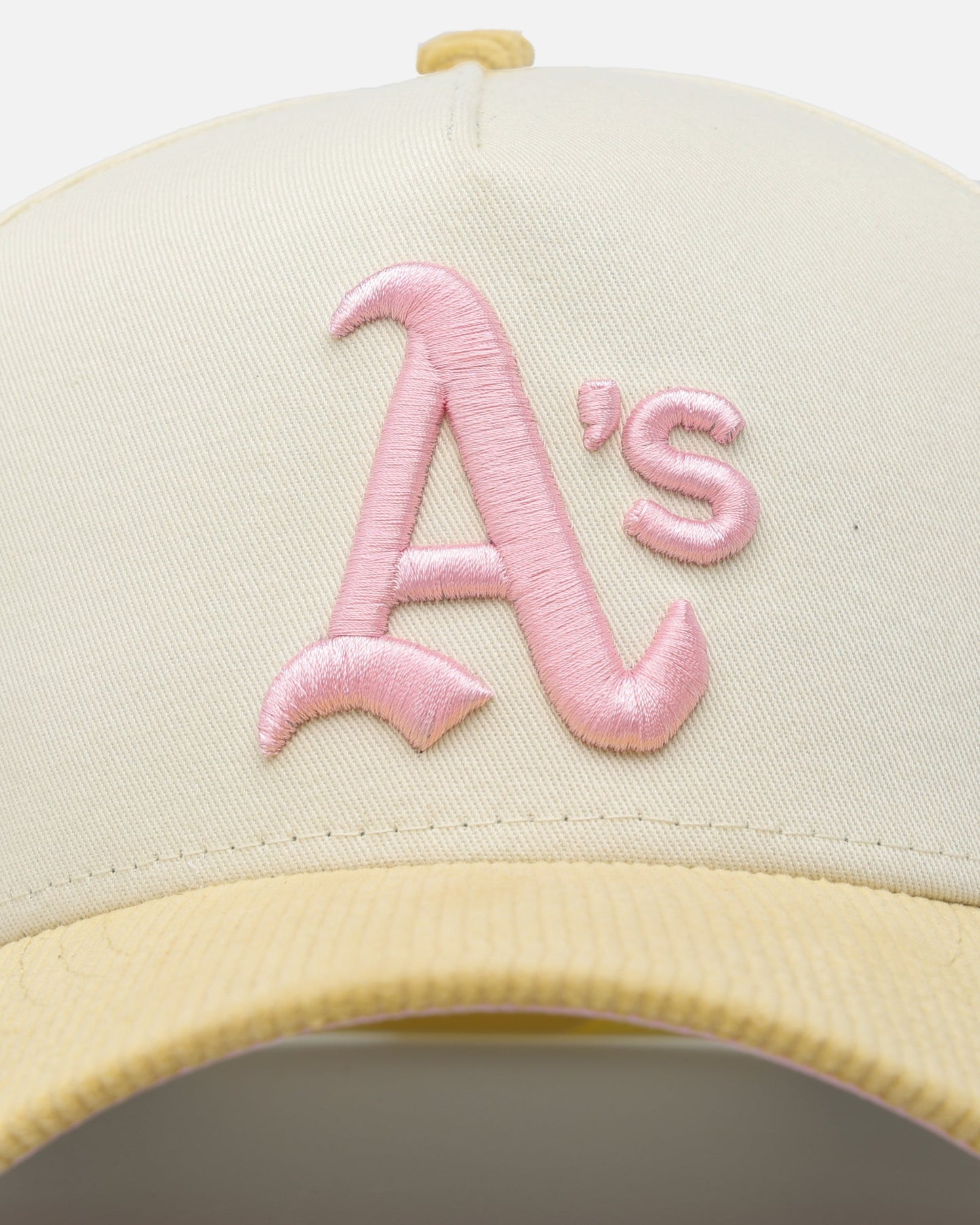 New Era Oakland Raiders 'Easter Corduroy' 9FORTY A-Frame Snapback White/Yellow
