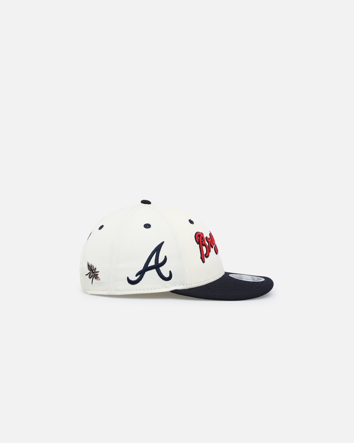 New Era X Felt Atlanta Braves 9FIFTY Snapback Chrome White
