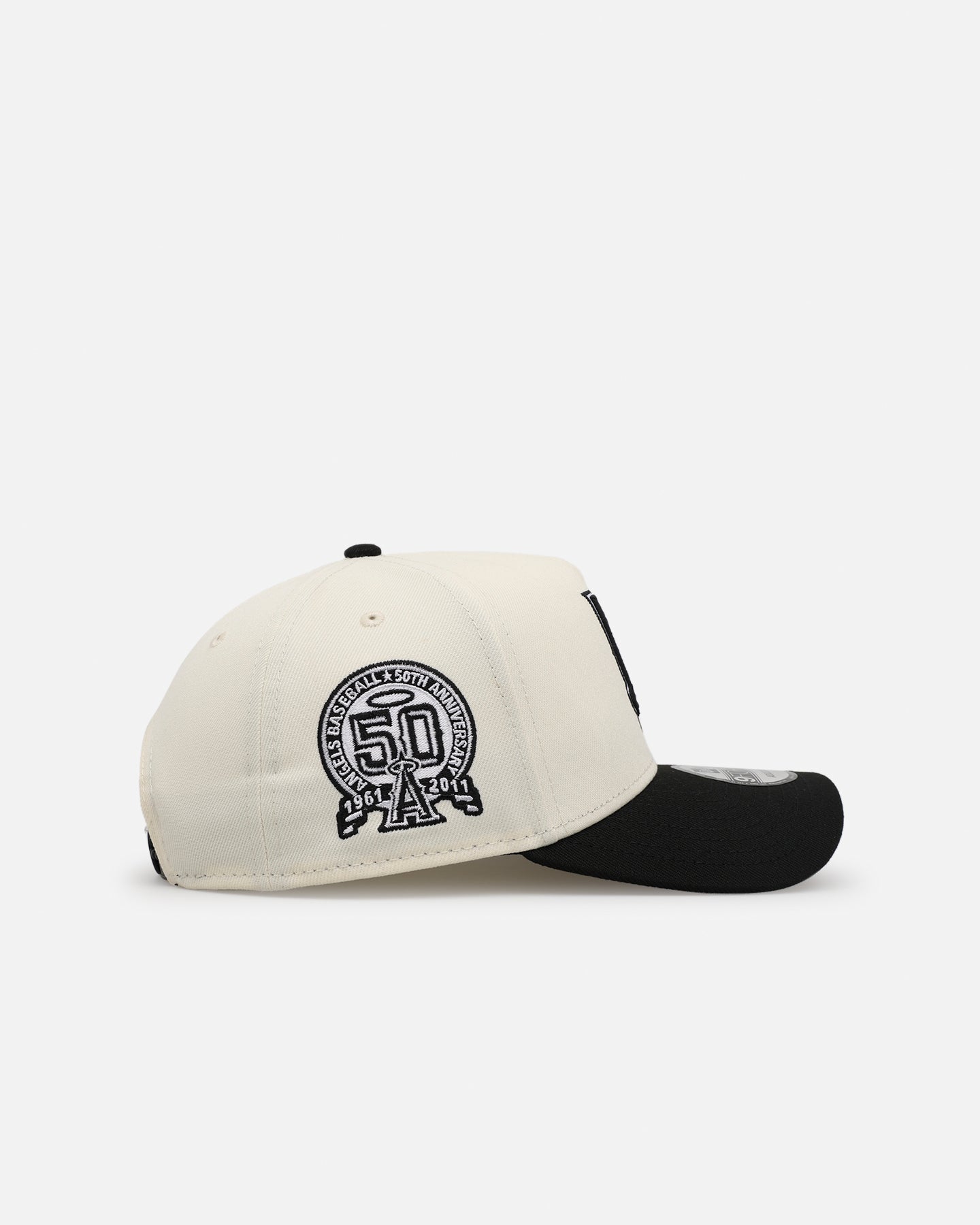 New Era Los Angeles Angels 'Chrome Upside Down Logo' 9FORTY A-Frame Snapback Chrome/Black