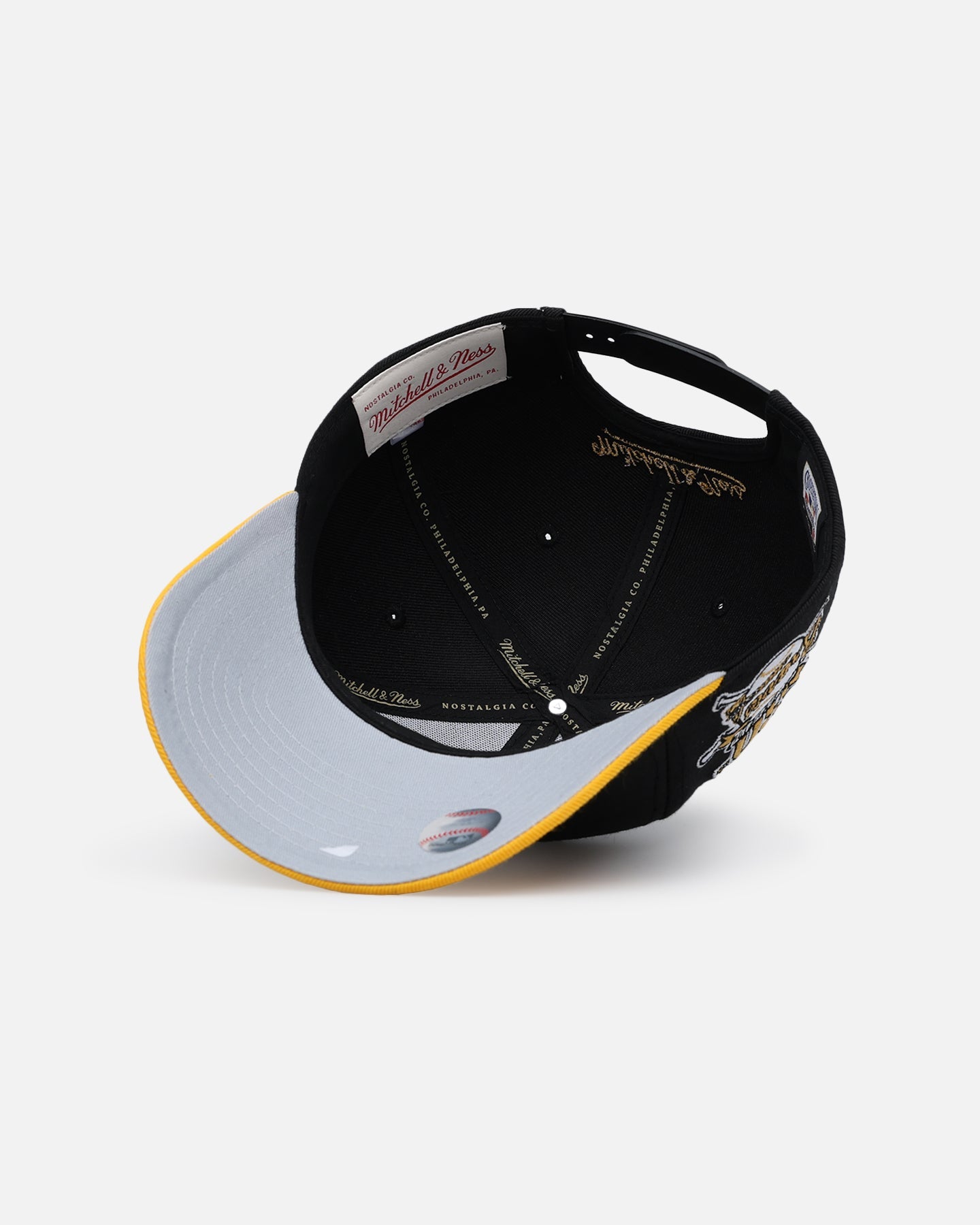 Mitchell & Ness Atlanta Braves "Enter The Dragon" Pro Crown Snapback Black/Ochre