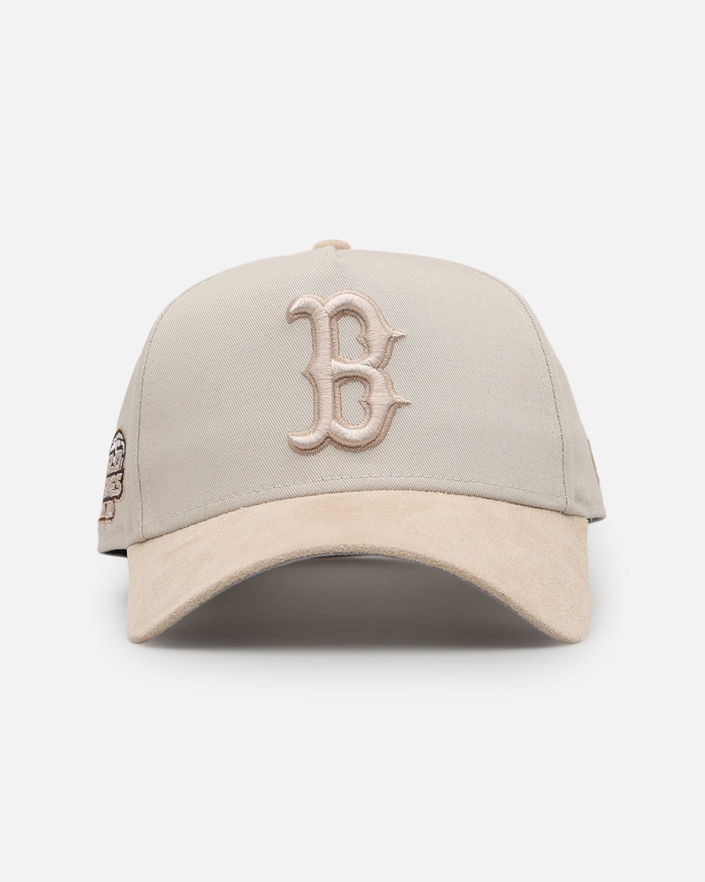 New Era Boston Red Sox 'Cream Suede' 9FORTY A-Frame Strapback Stone/Oatmilk