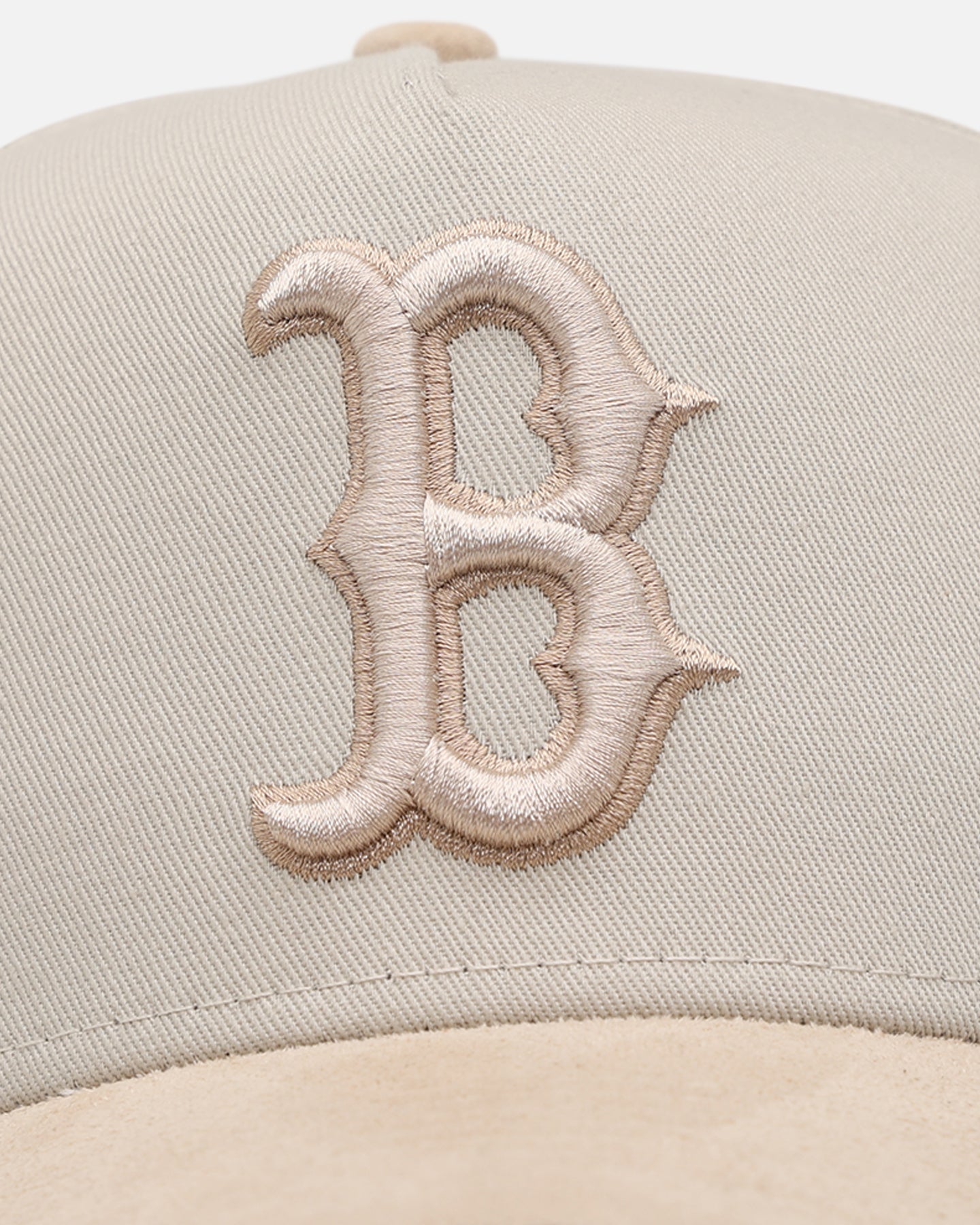 New Era Boston Red Sox 'Cream Suede' 9FORTY A-Frame Strapback Stone/Oatmilk