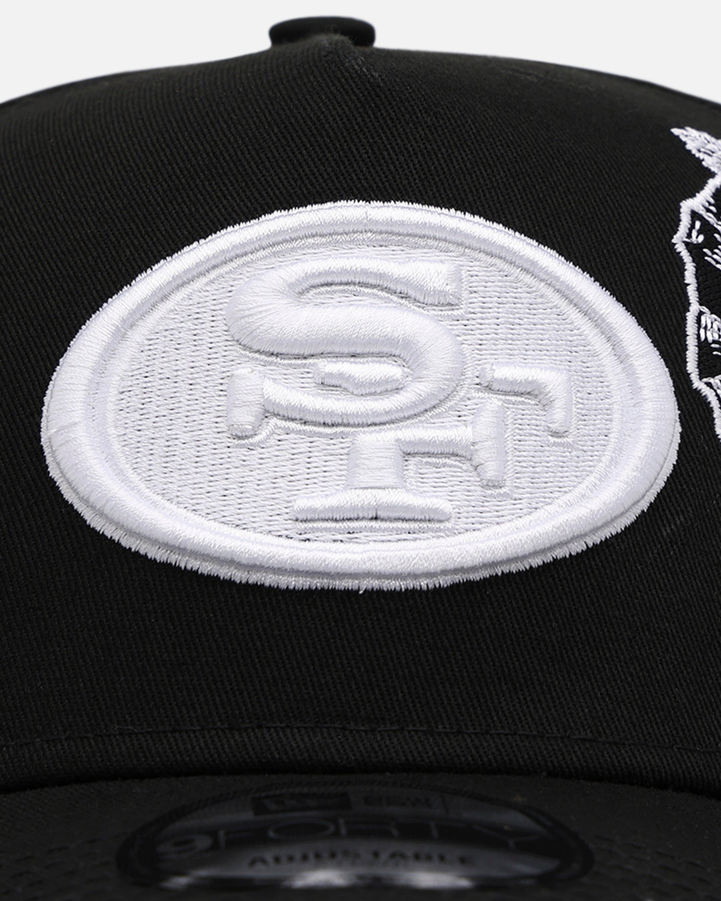 New Era San Francisco 49ers 'Ornate Rose' 9FORTY A-Frame Snapback Black/White