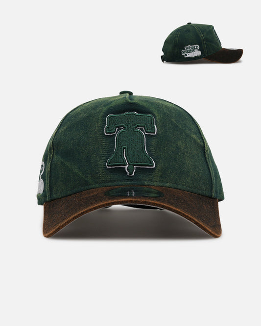 New Era Philadelphia Phillies 'Washed Green' 9FORTY A-Frame Strapback Green/Black