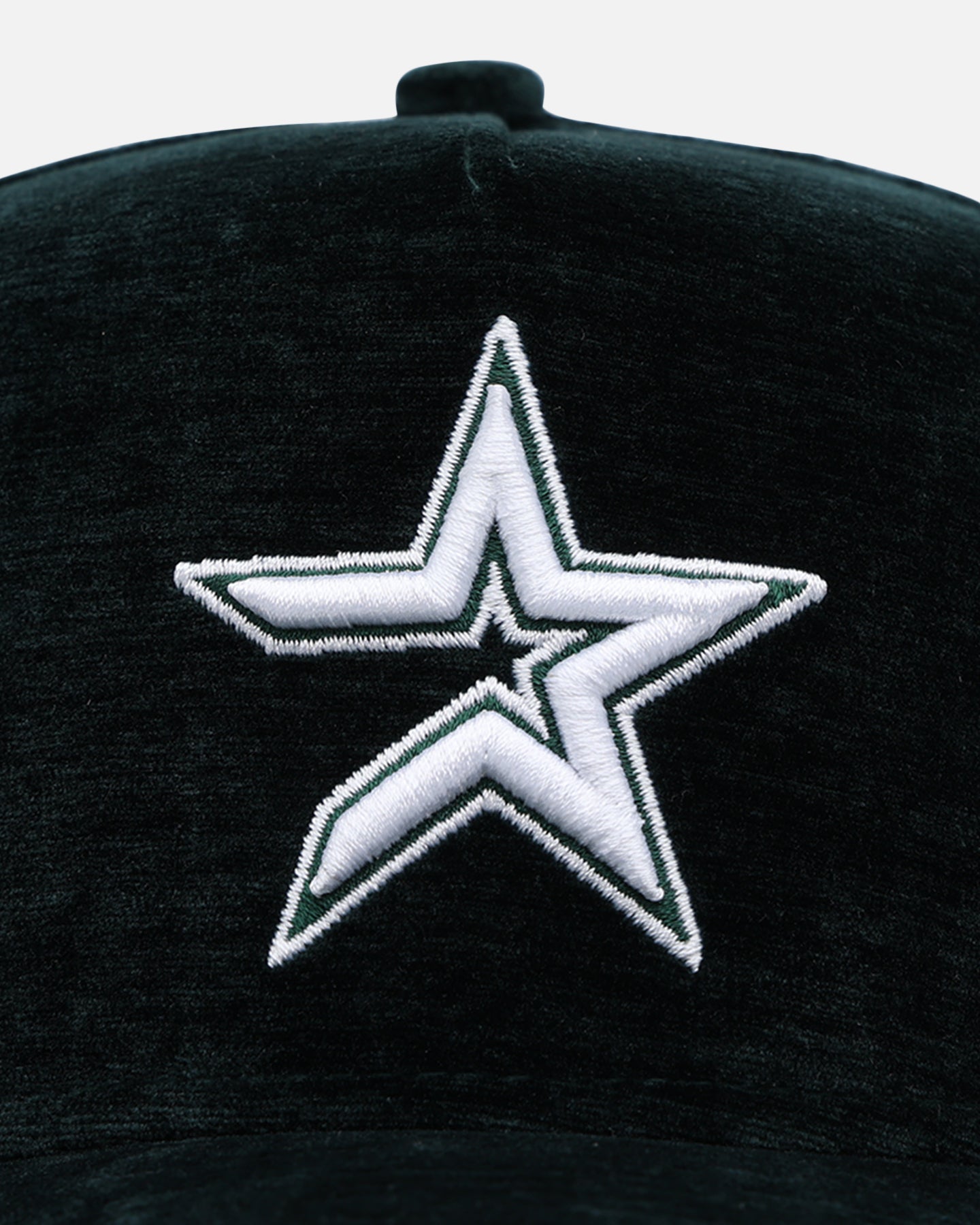 New Era Houston Astros 'Plush Chenille' 9FORTY A-Frame Snapback Dark Green