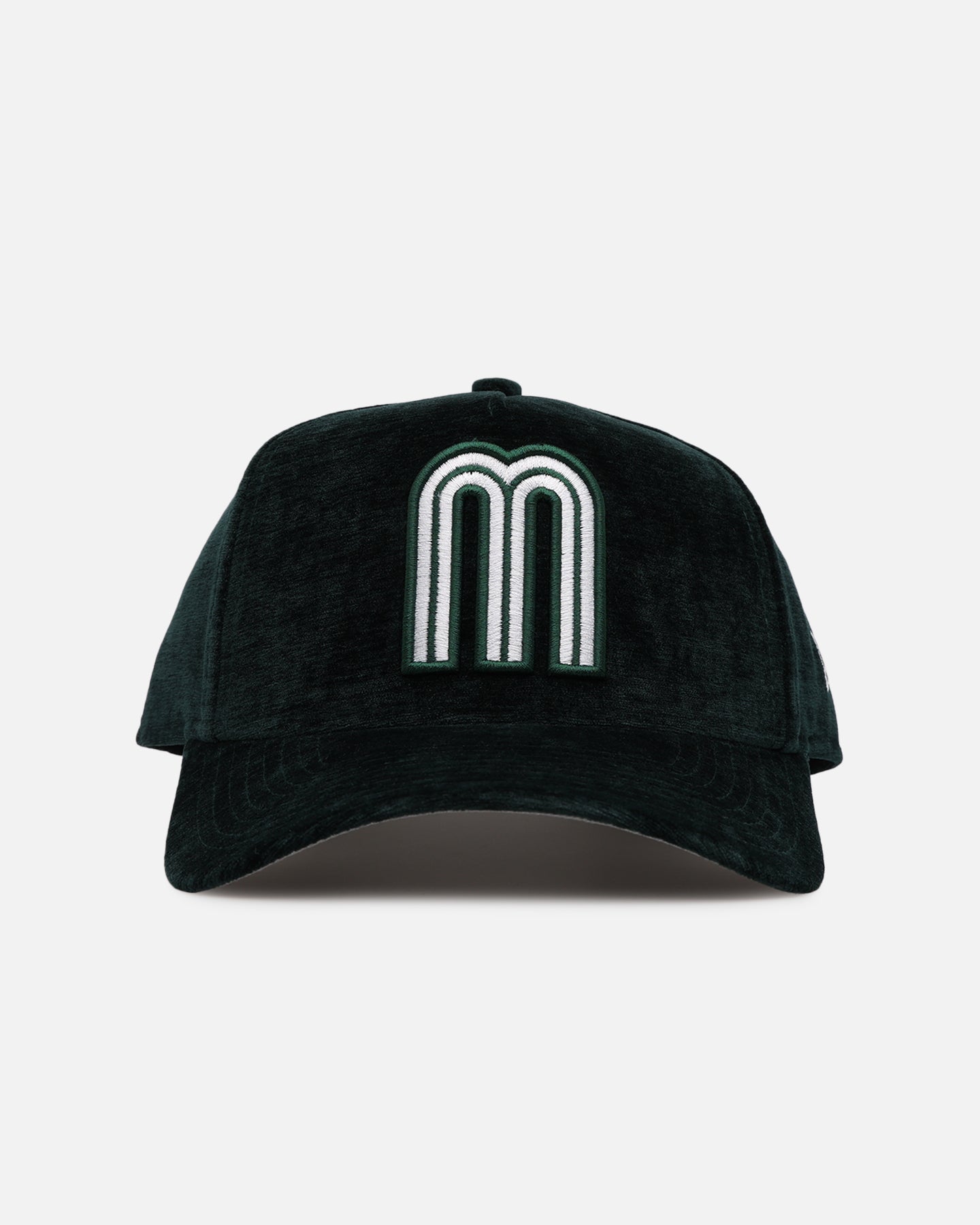 New Era Mexico National Baseball Team 'Plush Chenille' 9FORTY A-Frame Snapback Dark Green