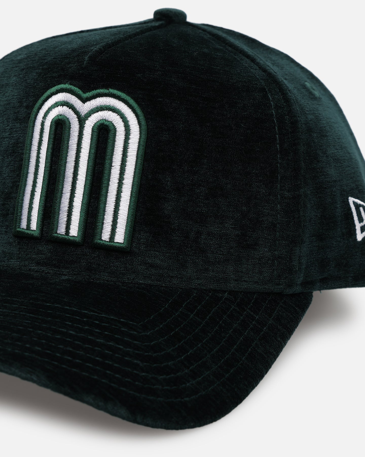 New Era Mexico National Baseball Team 'Plush Chenille' 9FORTY A-Frame Snapback Dark Green