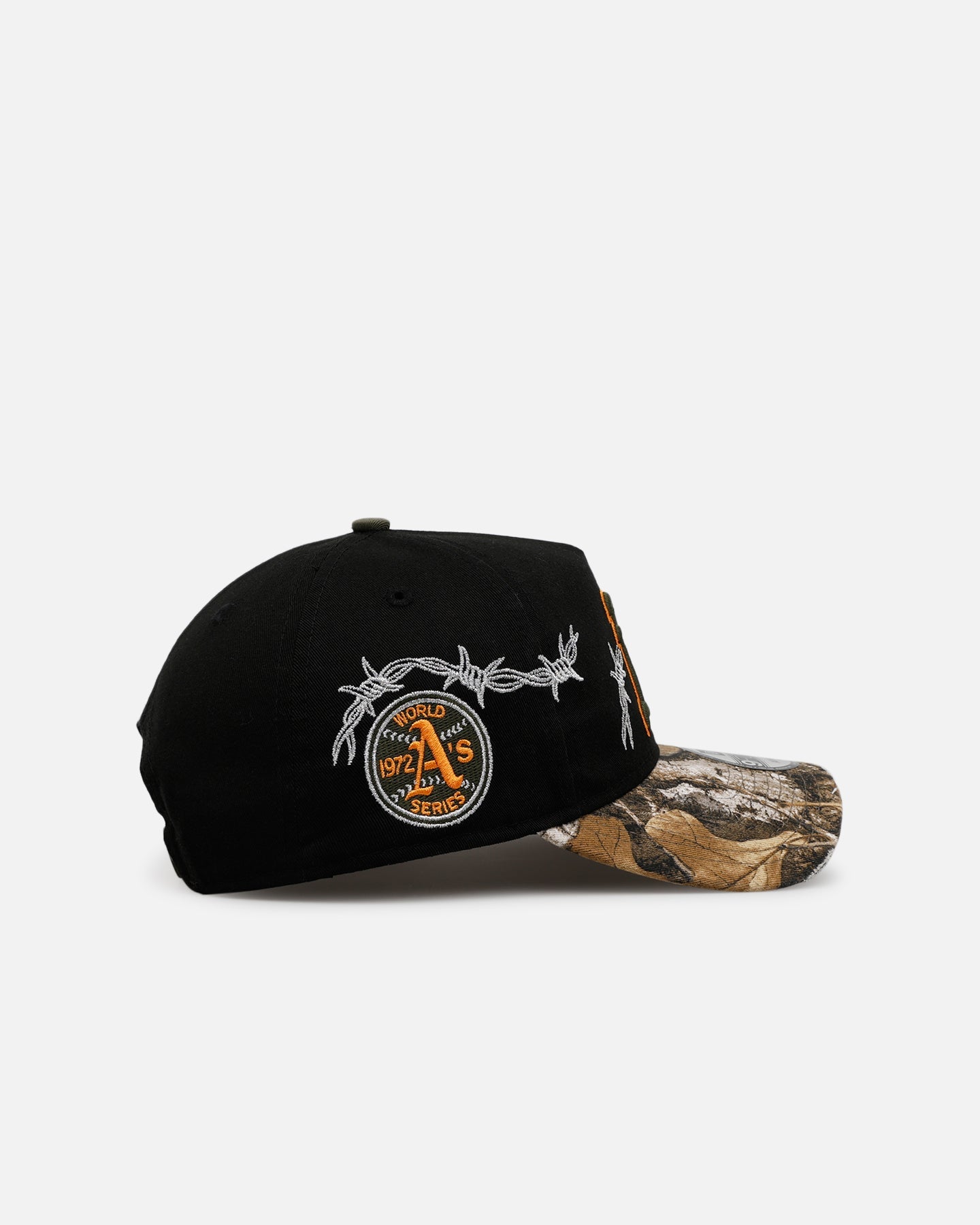 New Era Oakland Athletics 'Realtree Grit 2.0' 9FORTY A-Frame Snapback Black/Green/Orange