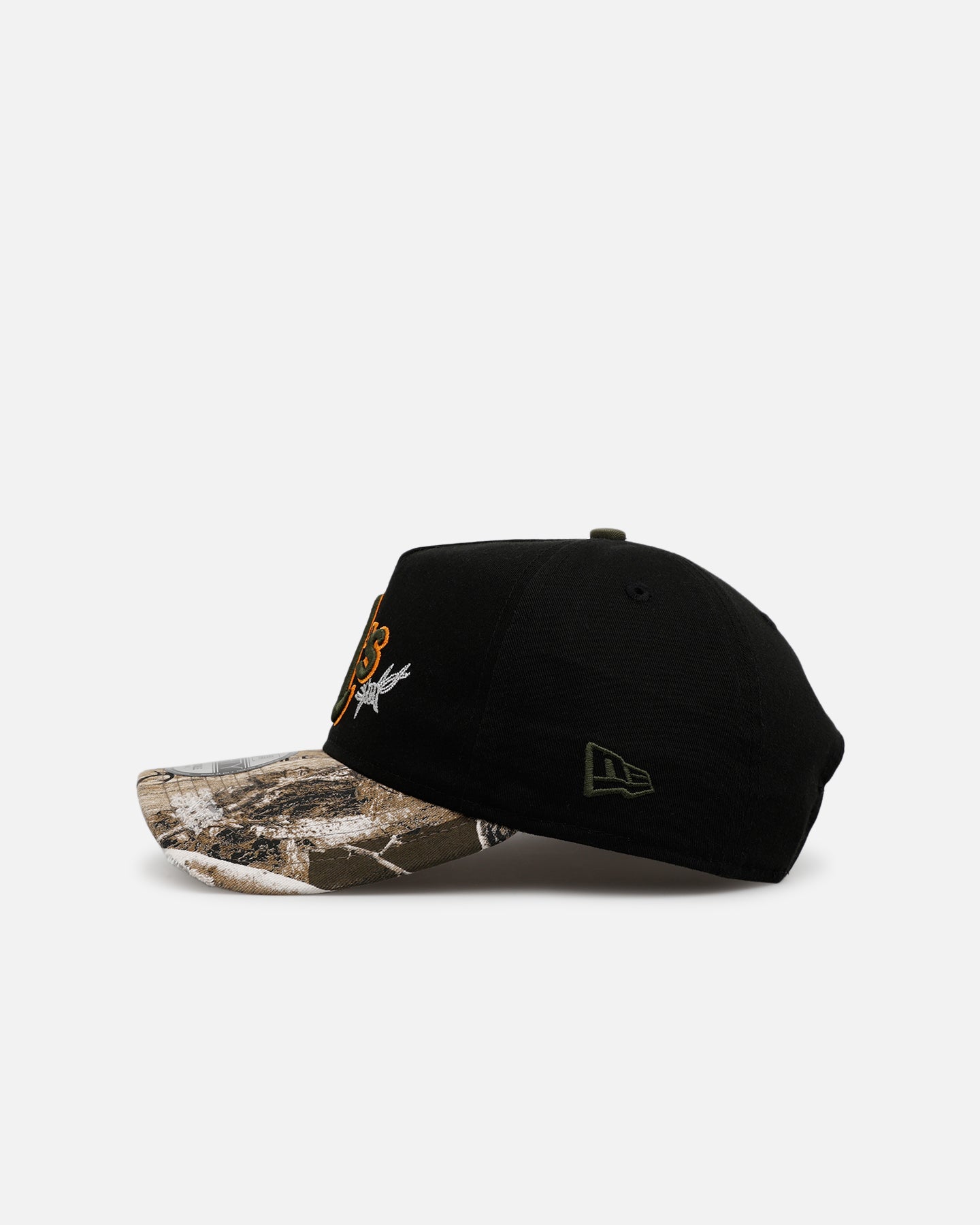 New Era Oakland Athletics 'Realtree Grit 2.0' 9FORTY A-Frame Snapback Black/Green/Orange