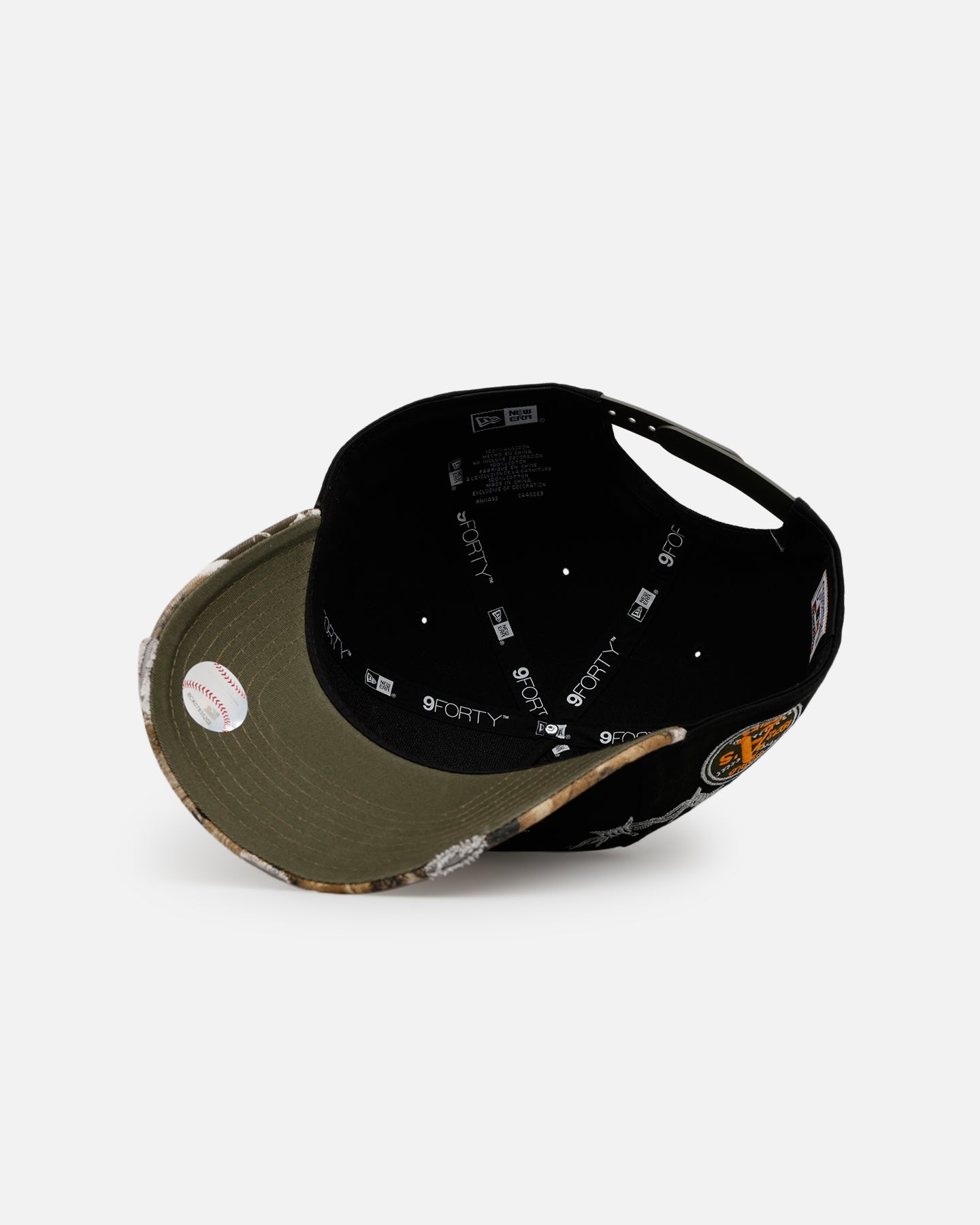 New Era Oakland Athletics 'Realtree Grit 2.0' 9FORTY A-Frame Snapback Black/Green/Orange