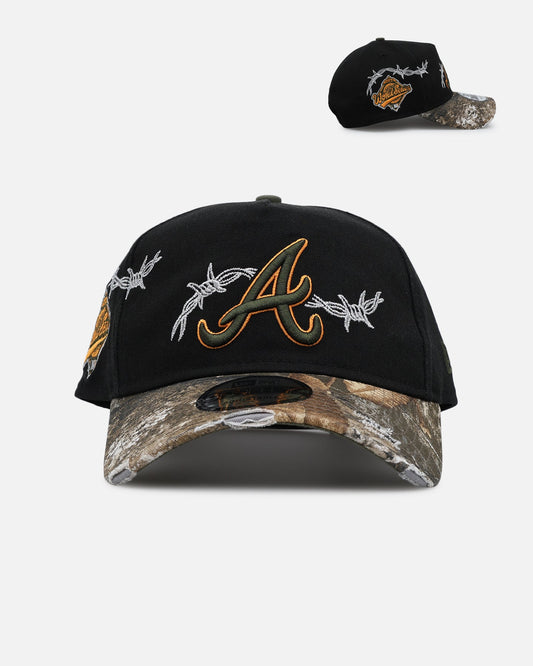 New Era Atlanta Braves 'Realtree Grit 2.0' 9FORTY A-Frame Snapback Black/Green/Orange