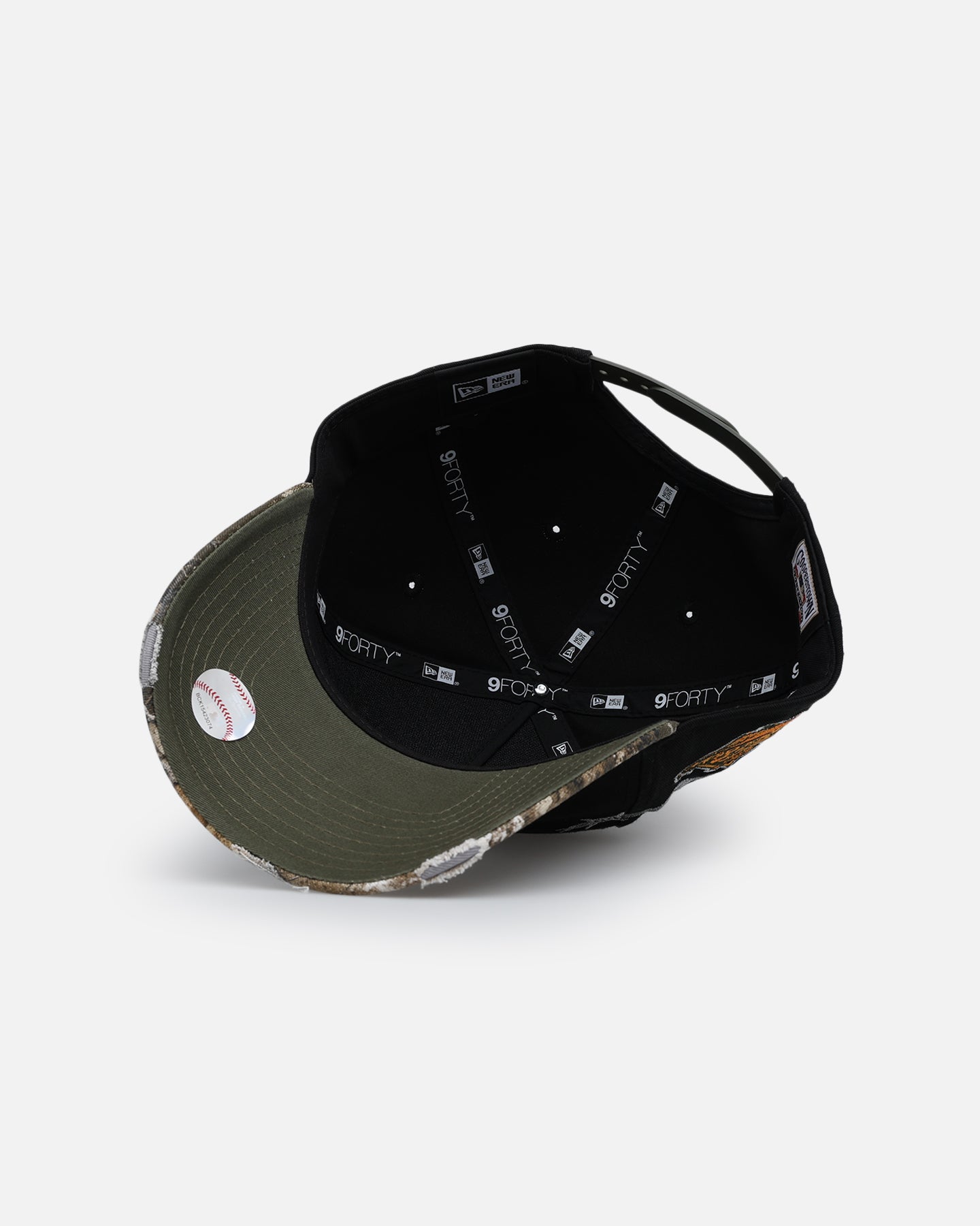 New Era Atlanta Braves 'Realtree Grit 2.0' 9FORTY A-Frame Snapback Black/Green/Orange