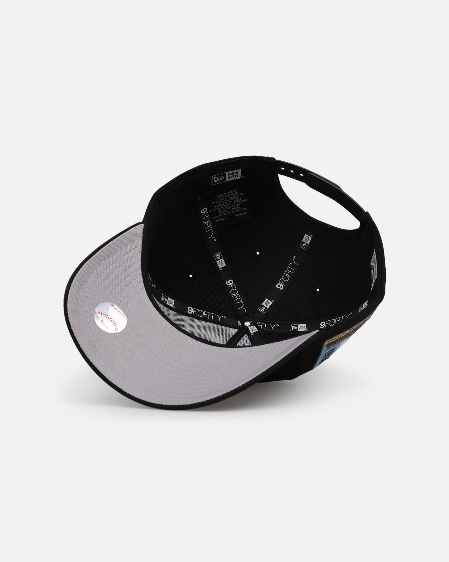 New Era Houston Astros 'Metallic Wordmark' 9FORTY A-Frame Snapback Black