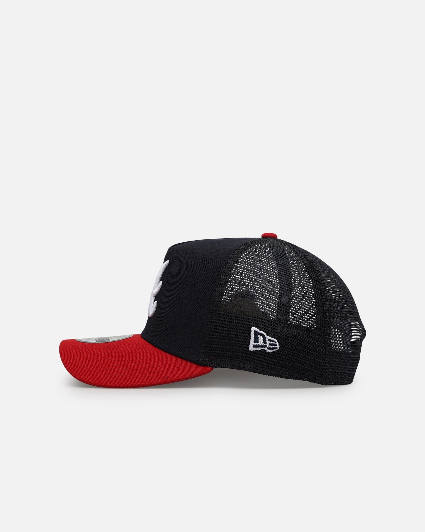 New Era Atlanta Braves 'Team Color' 9FORTY A-Frame Trucker Snapback OTC