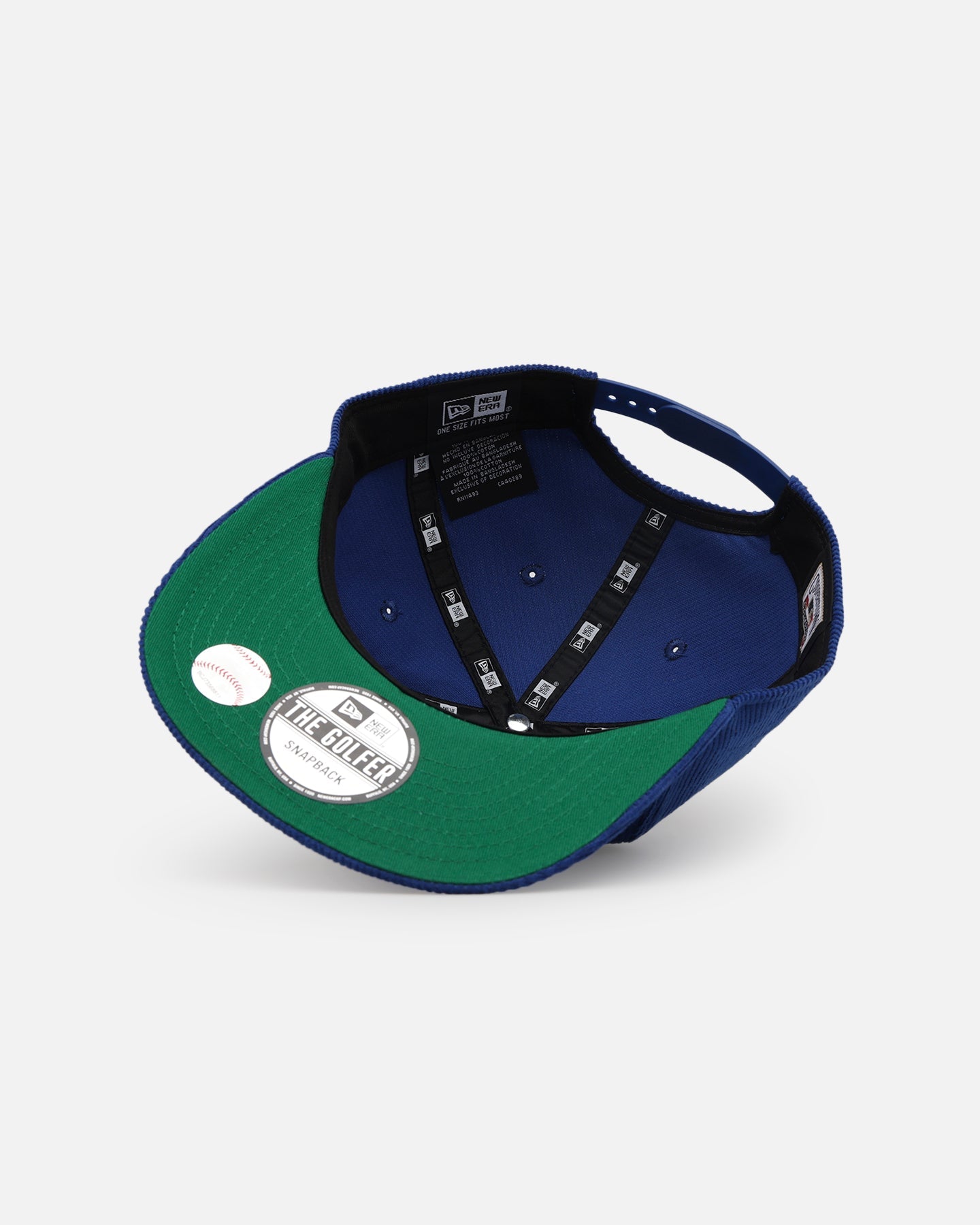 New Era Texas Rangers 'Throwback Cord Golfers' Corduroy Golfer Snapback Blue