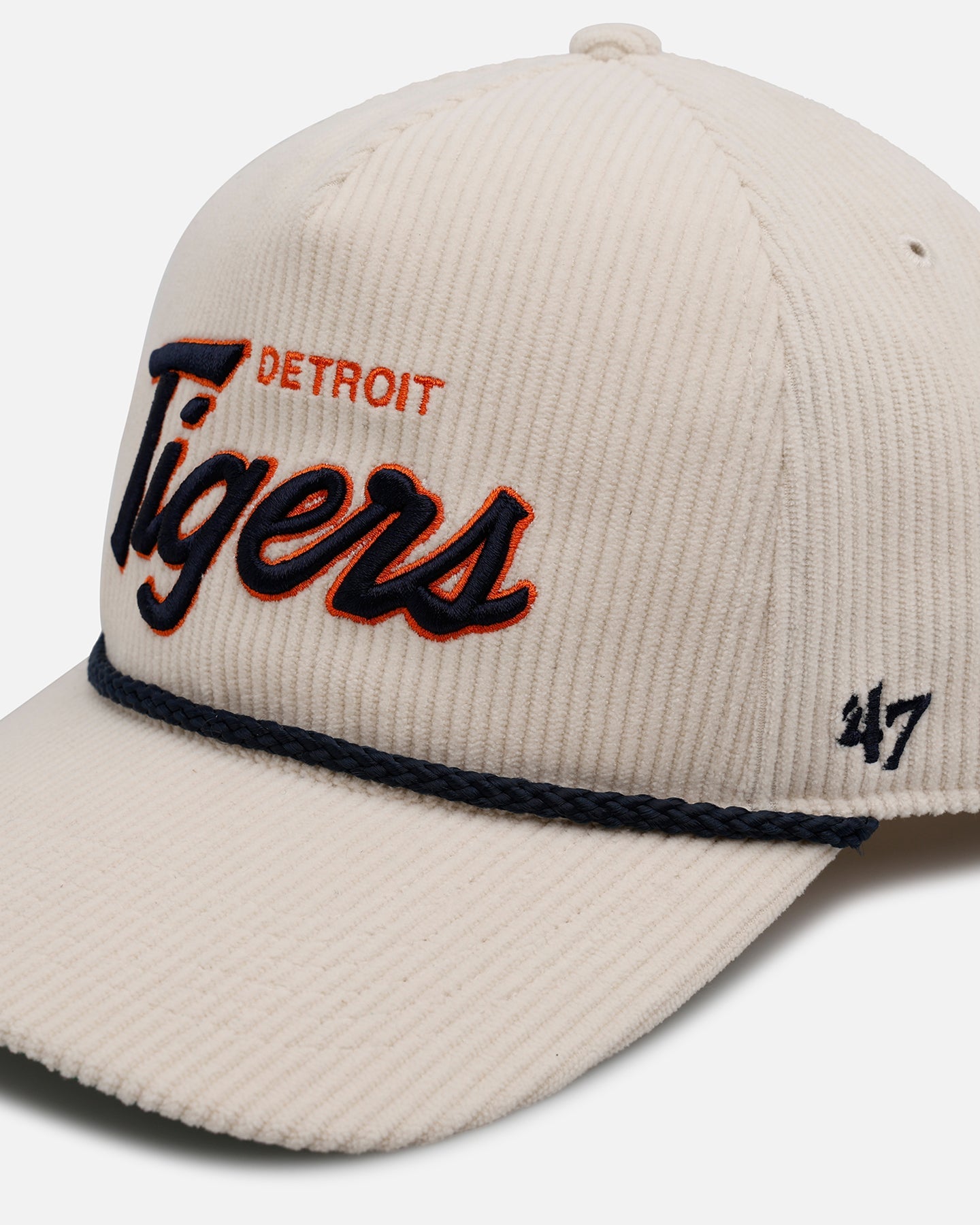 47 Brand Detroit Tigers 'Natural Script' Premium Hitch Corduroy Snapback Natural